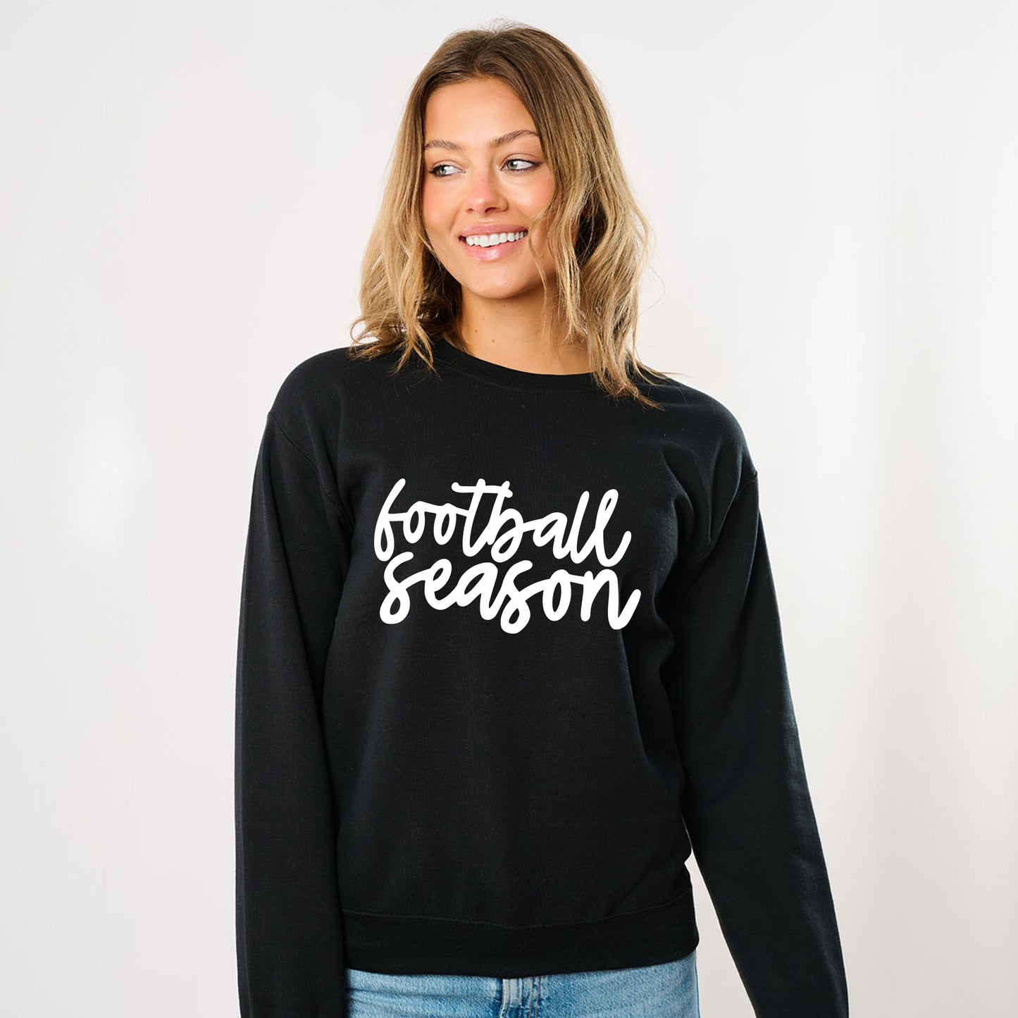 Football Season Cursive - Women's Sweatshirt
