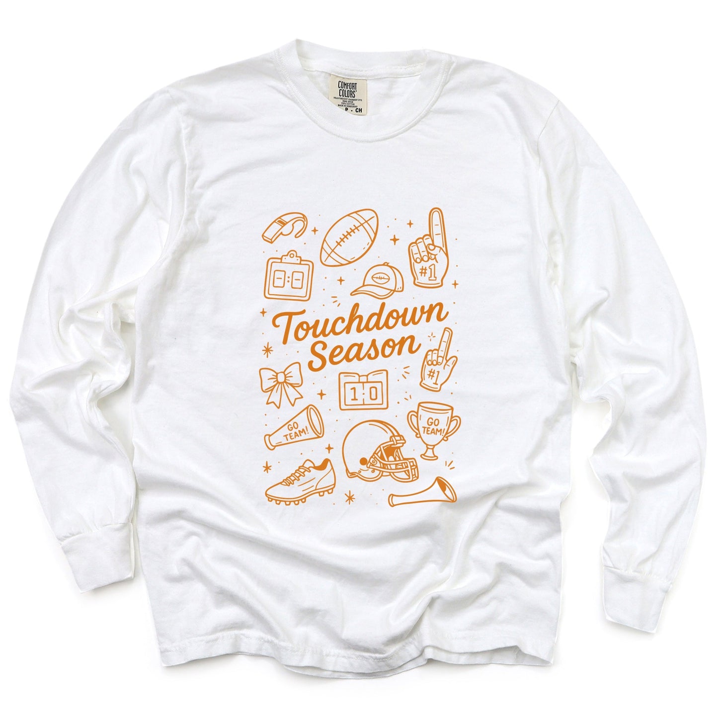 Touchdown Season Go Team - Garment Dyed Long Sleeve