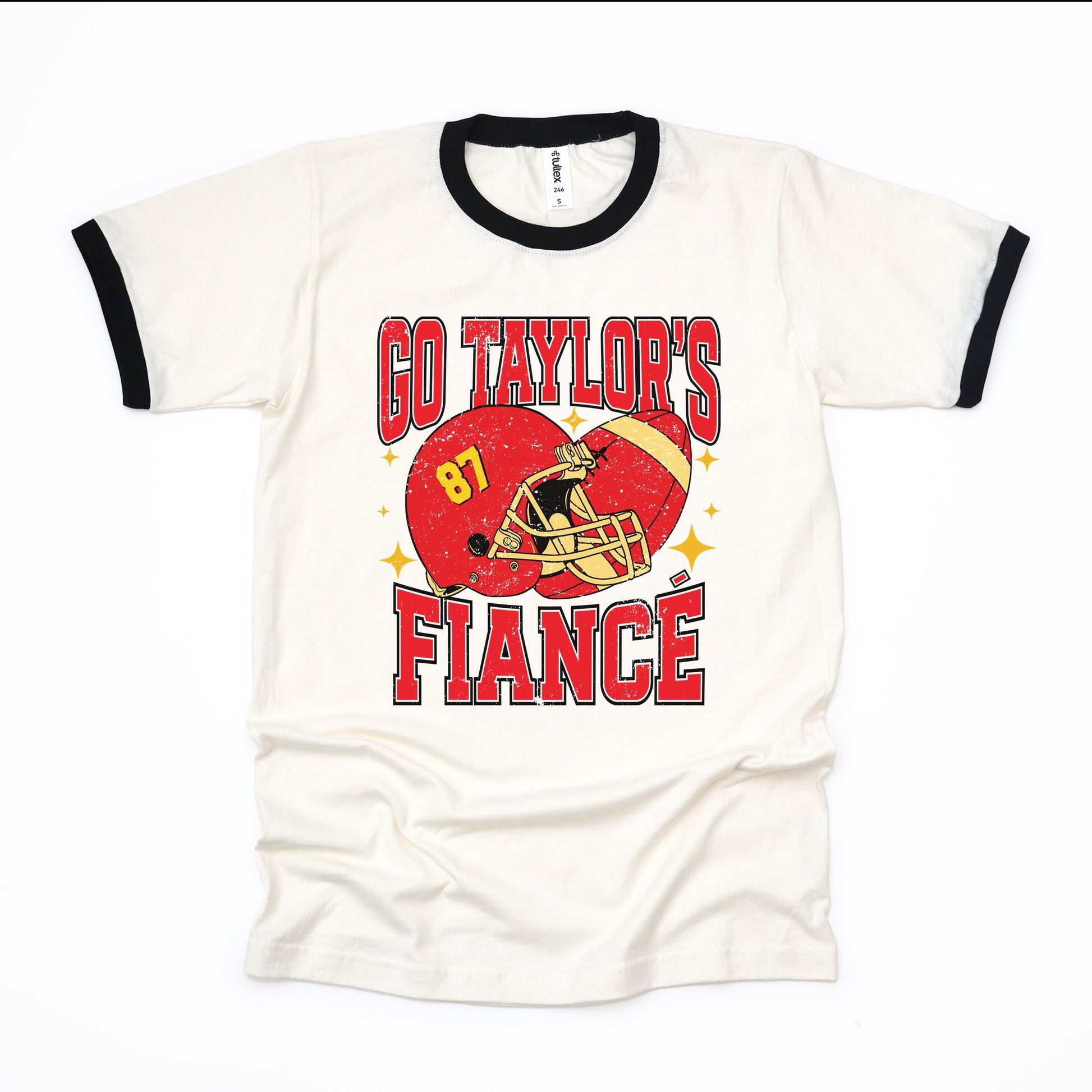 Go Taylor's Fiance Sparkle - Womens Ringer Tee