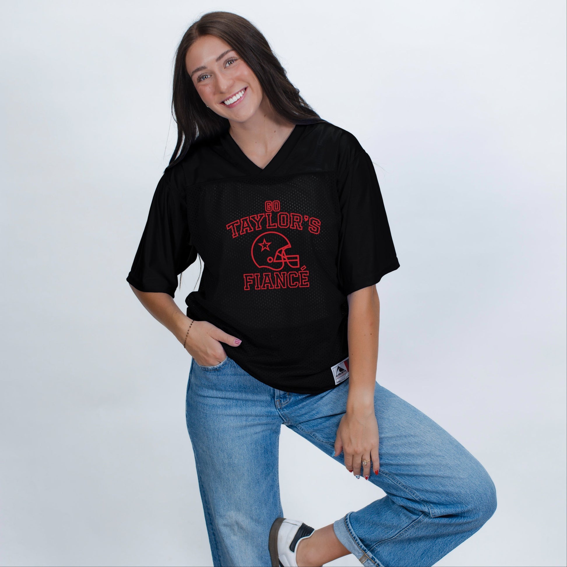 Go Taylor's Fiance Varsity - Football Jersey