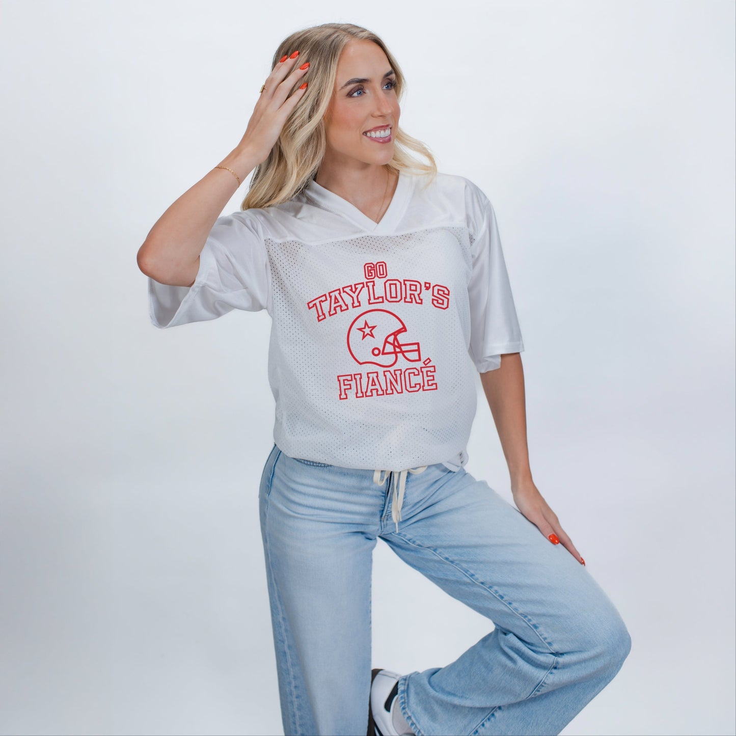 Go Taylor's Fiancé Varsity - Football Jersey