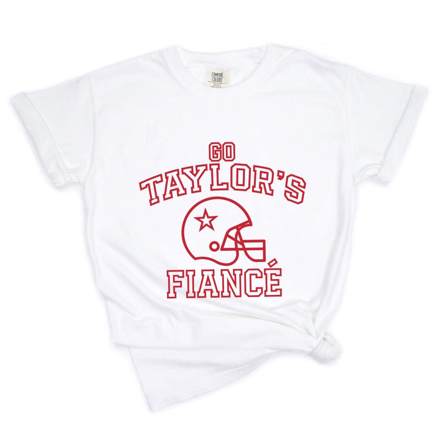 Go Taylor's Fiance Varsity - Womens Garment Dyed Tee