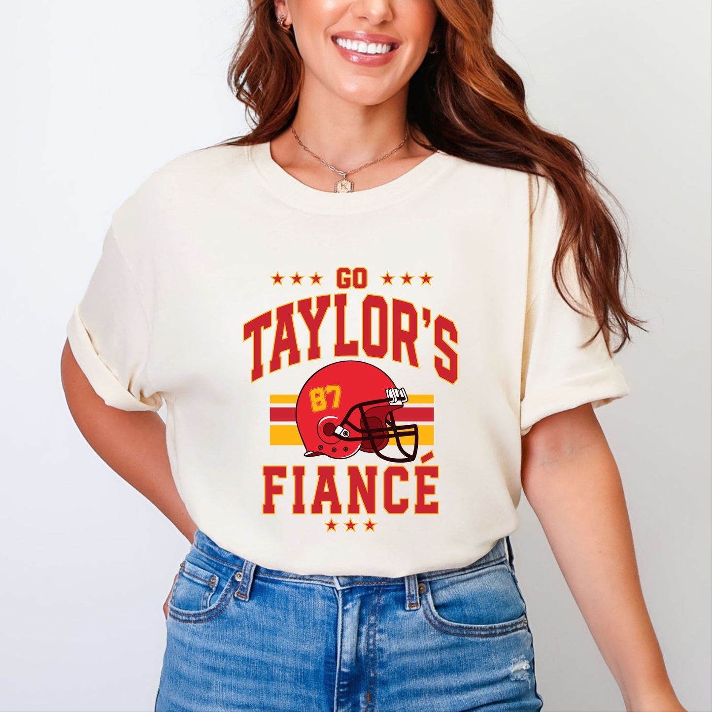 Go Taylor's Fiancé Helmet - Women's Garment Dyed Tee