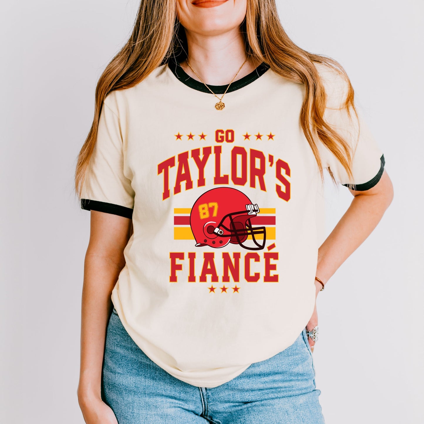 Go Taylor's Fiancé Helmet - Women's Ringer Tee