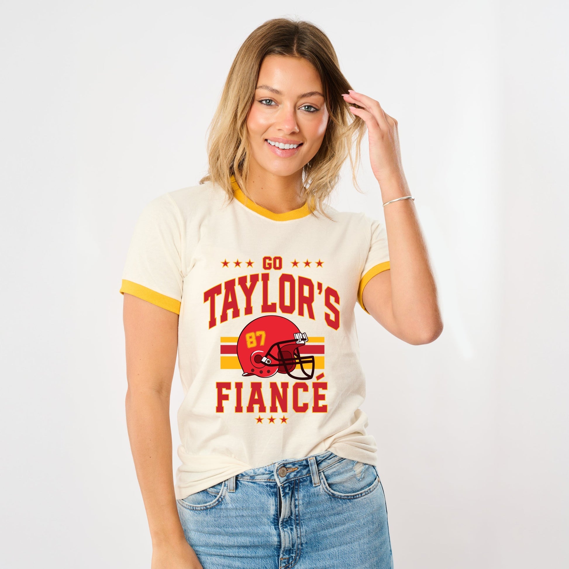 Go Taylor's Fiance Helmet - Womens Ringer Tee