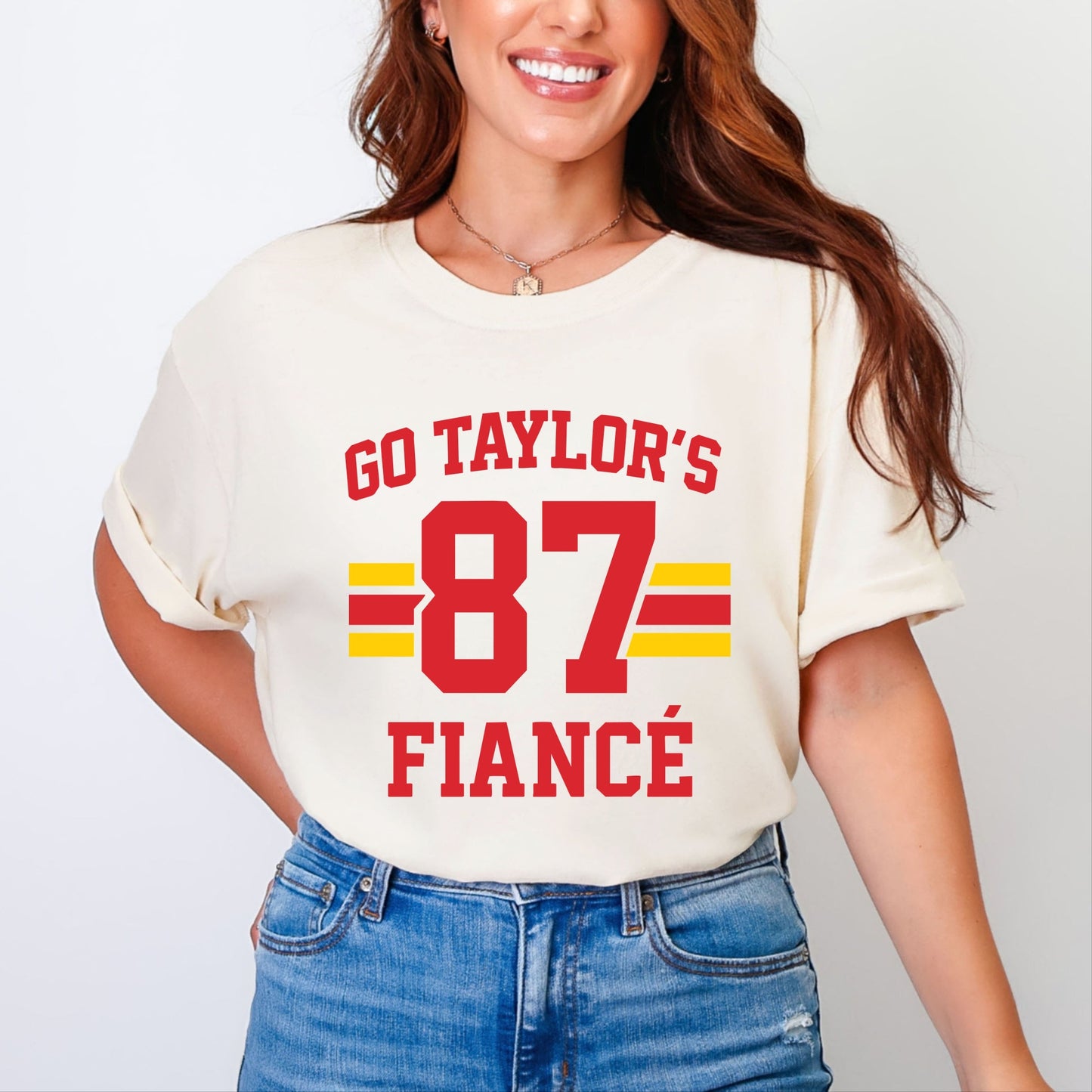Go Taylor's Fiance 87 - Womens Garment Dyed Tee