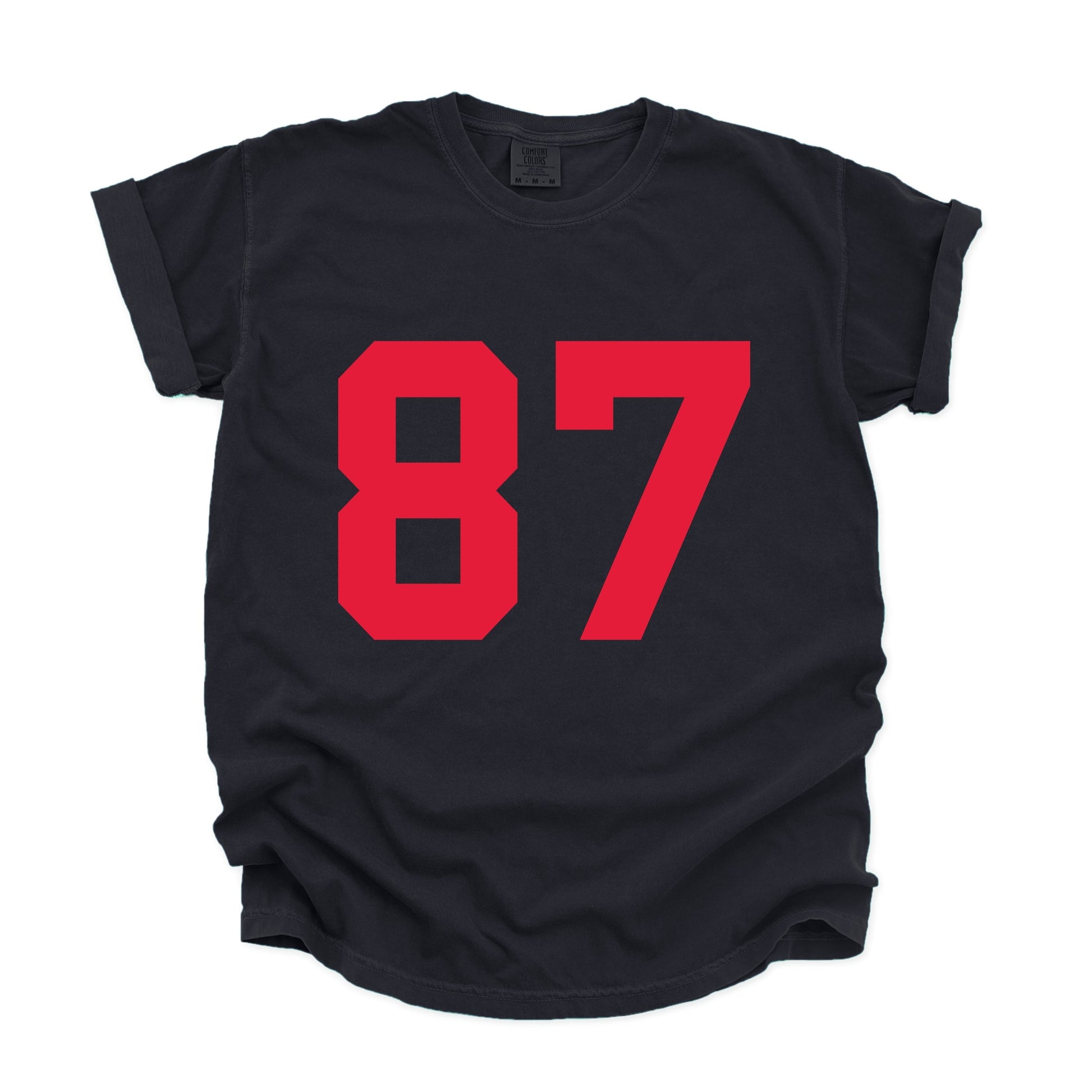 Football Jersey 87 - Womens Garment Dyed Tee