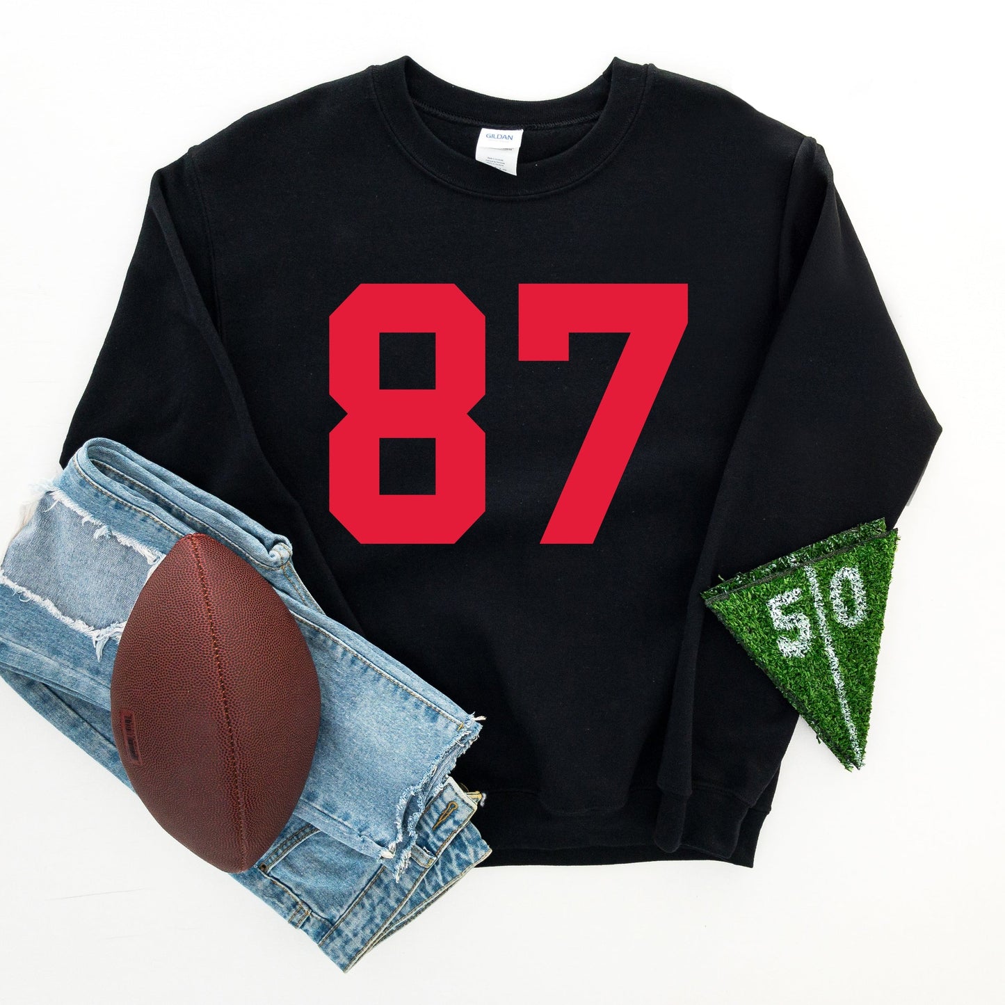 Football Jersey 87 -  Womens Sweatshirt