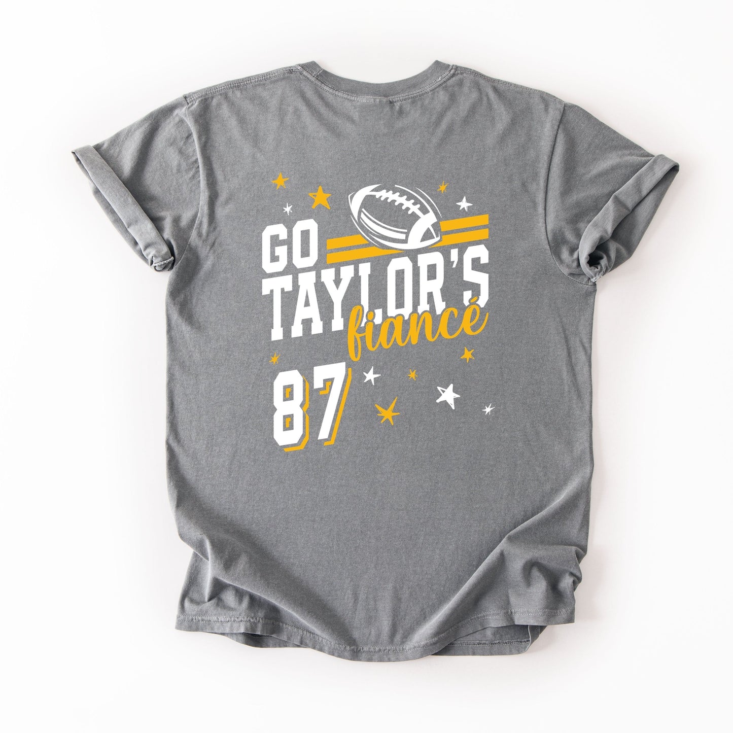 Go Taylor's Fiancé Yellow  - Womens Garment Dyed Tee