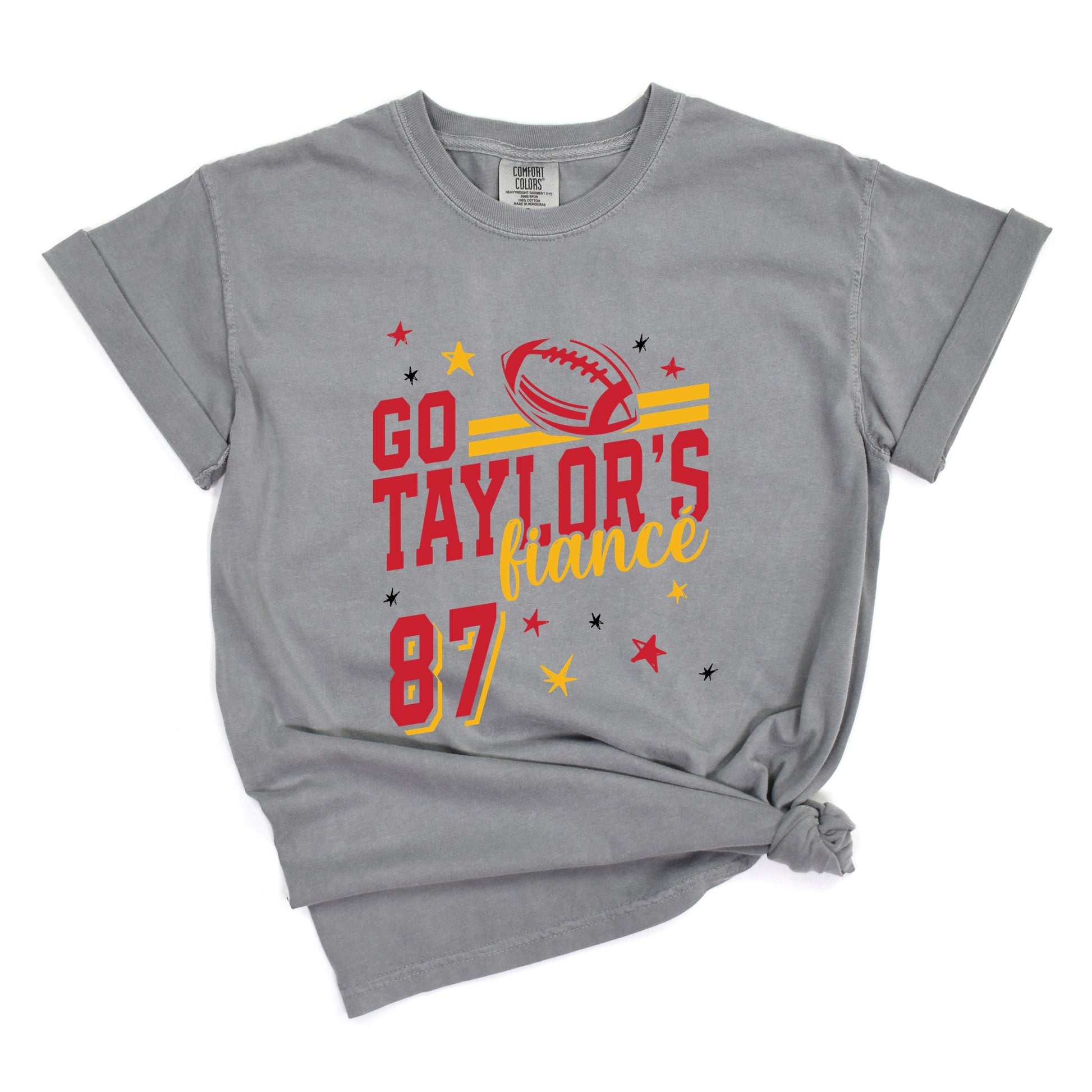 Go Taylor's Fiancé Red - Womens Garment Dyed Tee