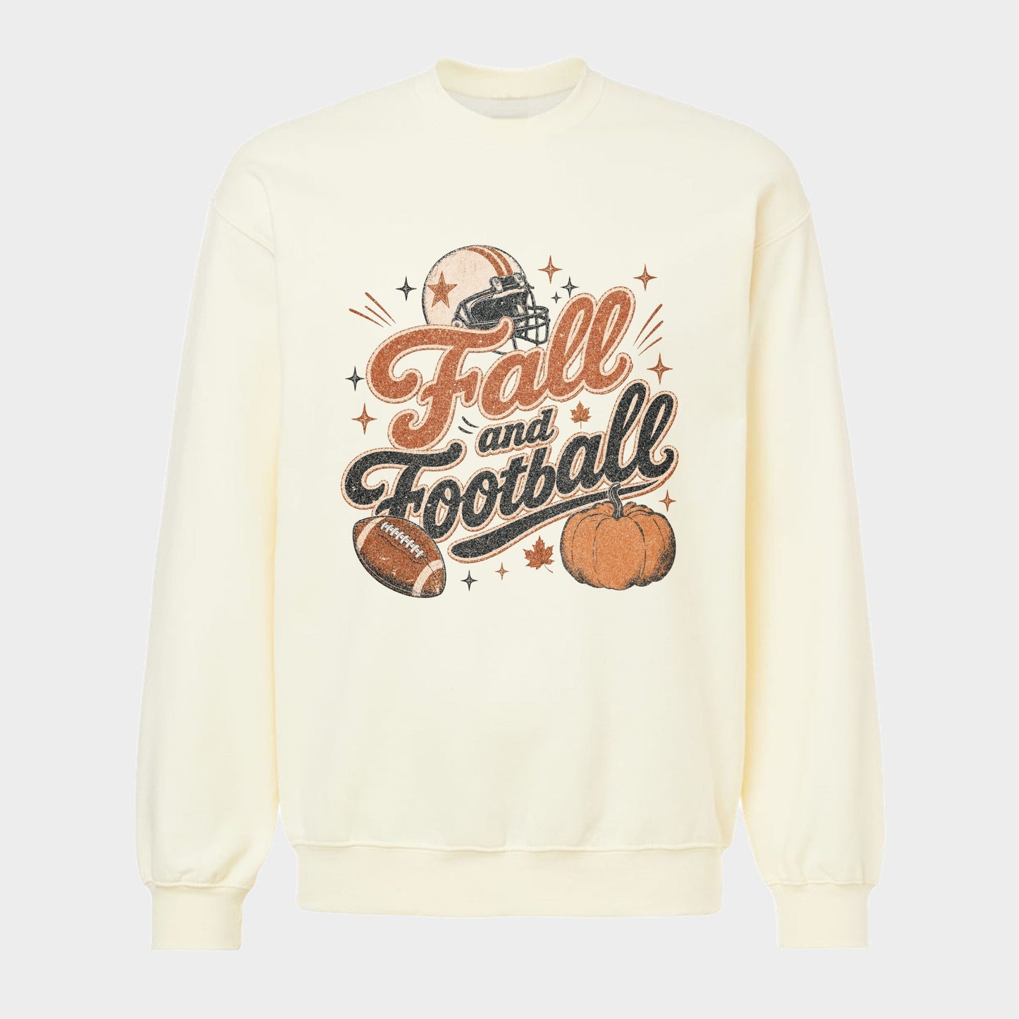 Fall and Football - Women's Plus Sized Graphic Sweatshirt