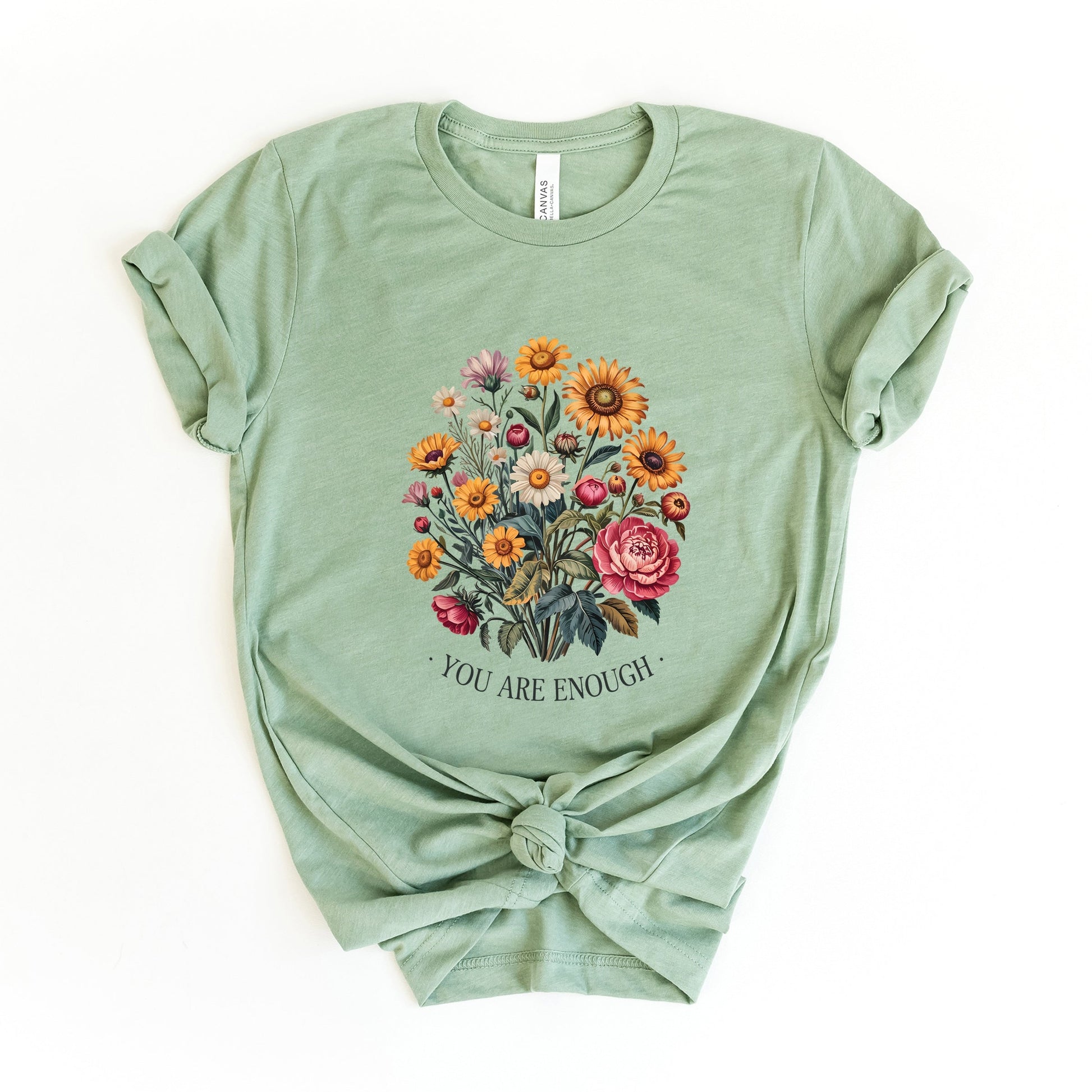 You Are Enough Bouquet - Short Sleeve Tee