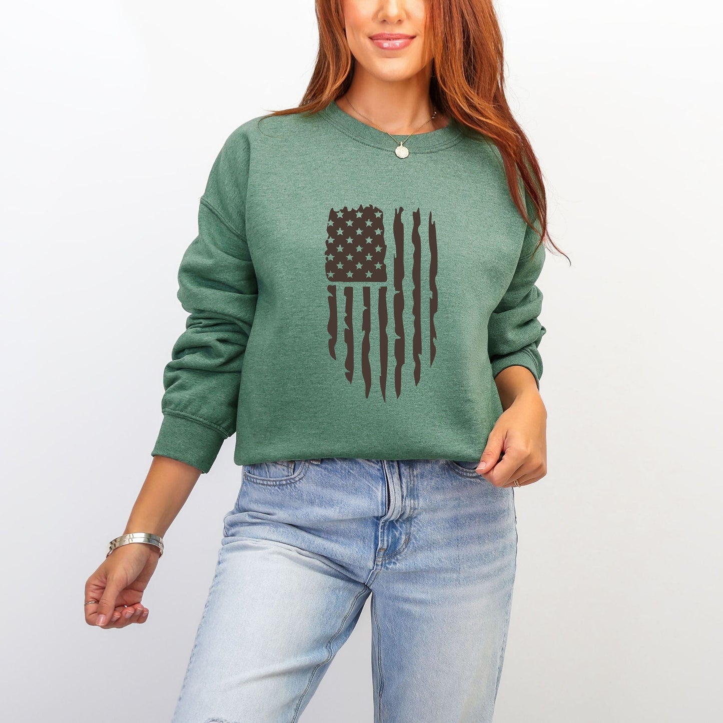 19952BRO_F-SWT Heather Green