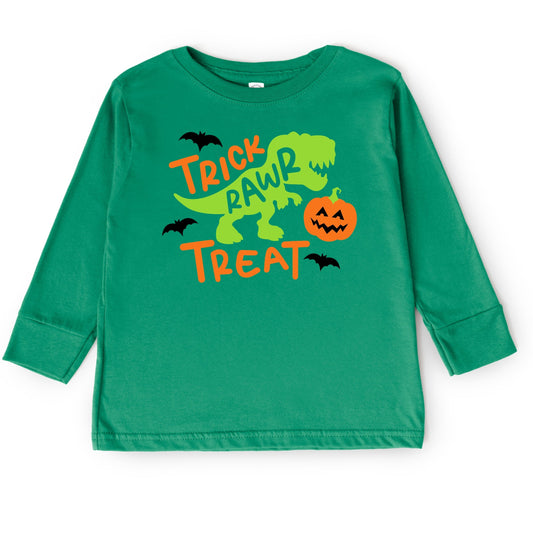 Trick Rawr Treat - Toddler Long Sleeve Graphic Tee