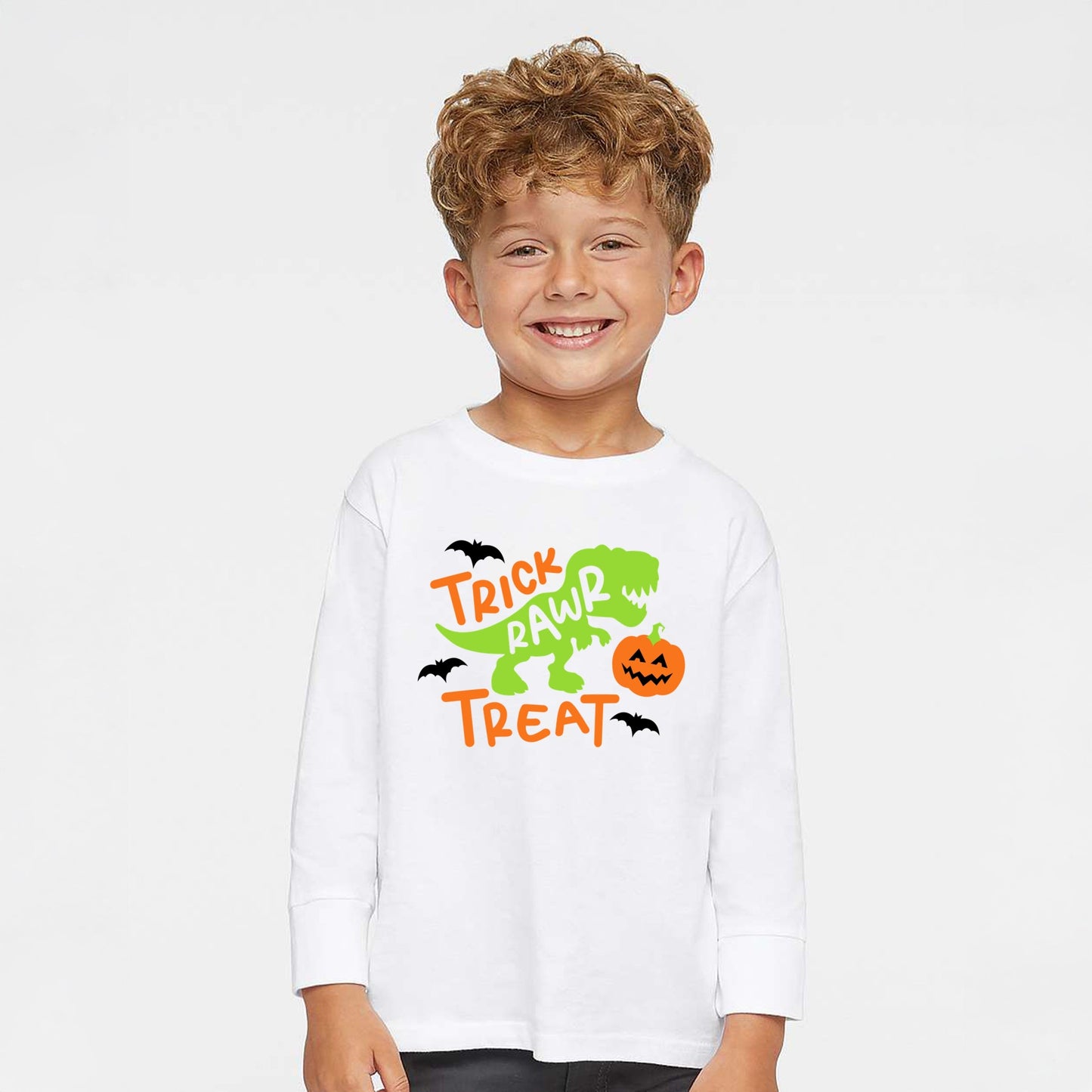 Trick Rawr Treat - Toddler Long Sleeve Graphic Tee