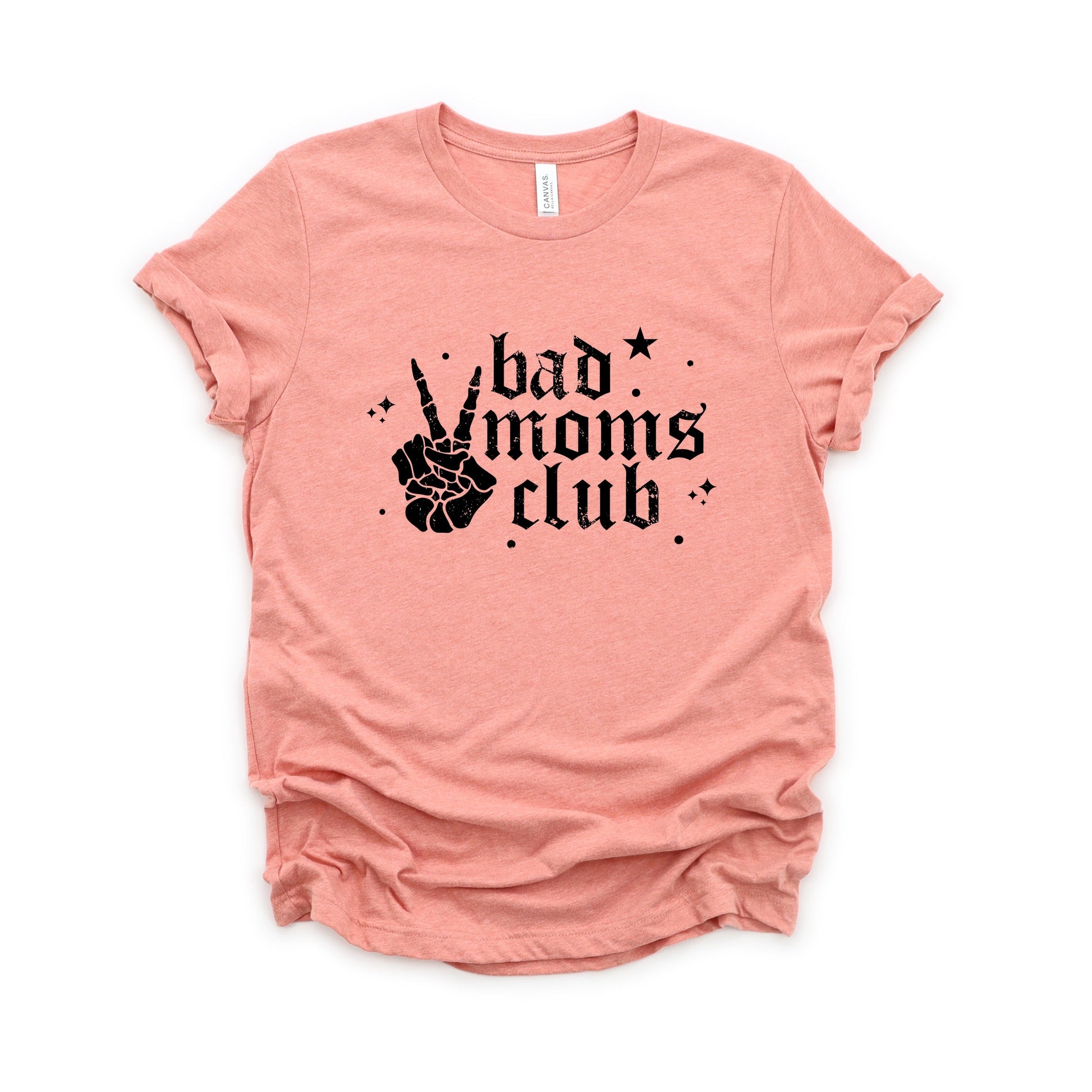 Bad Moms Club Skeleton - Women's Short Sleeve Graphic T-Shirt