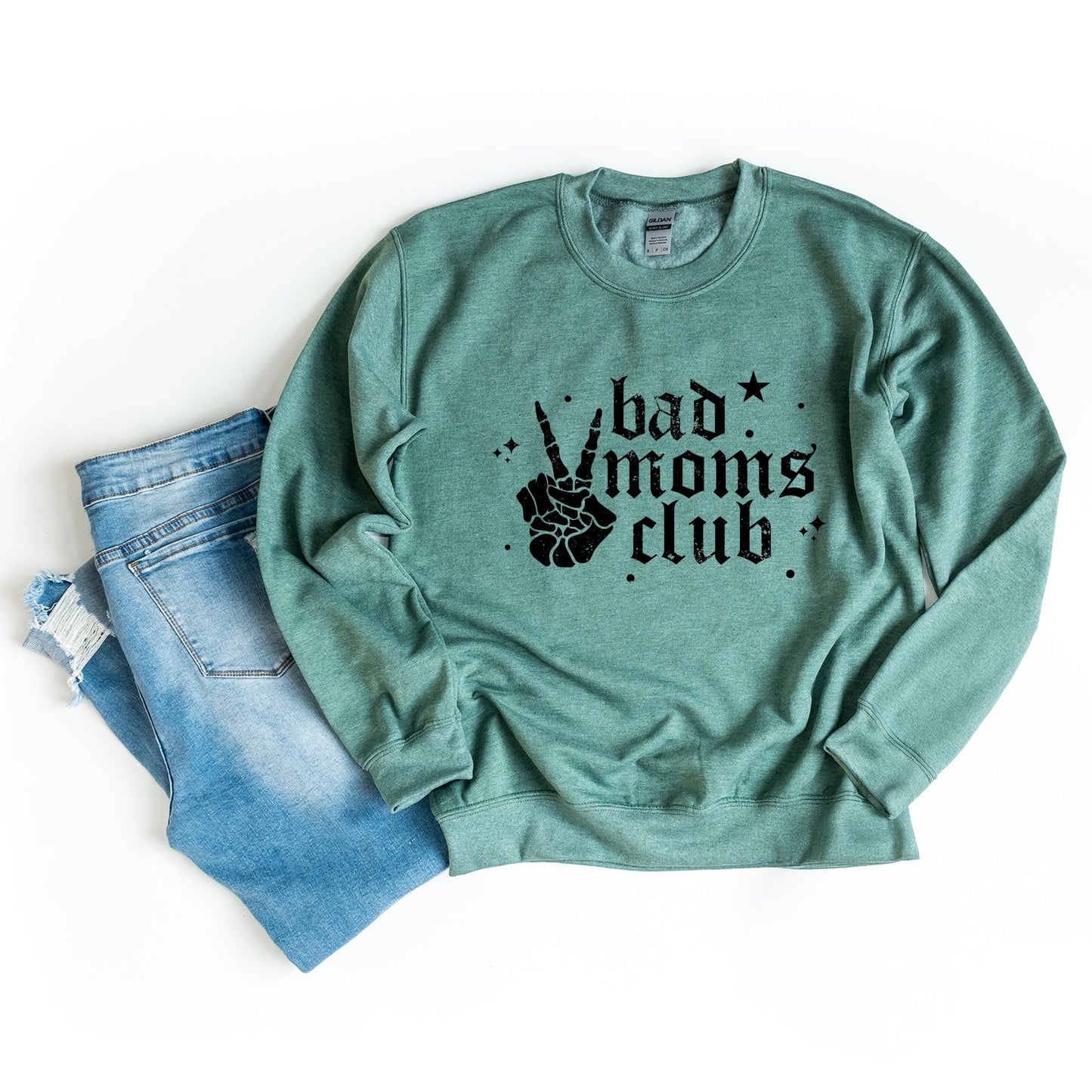 Bad Moms Club Skeleton - Women's Graphic Sweatshirt