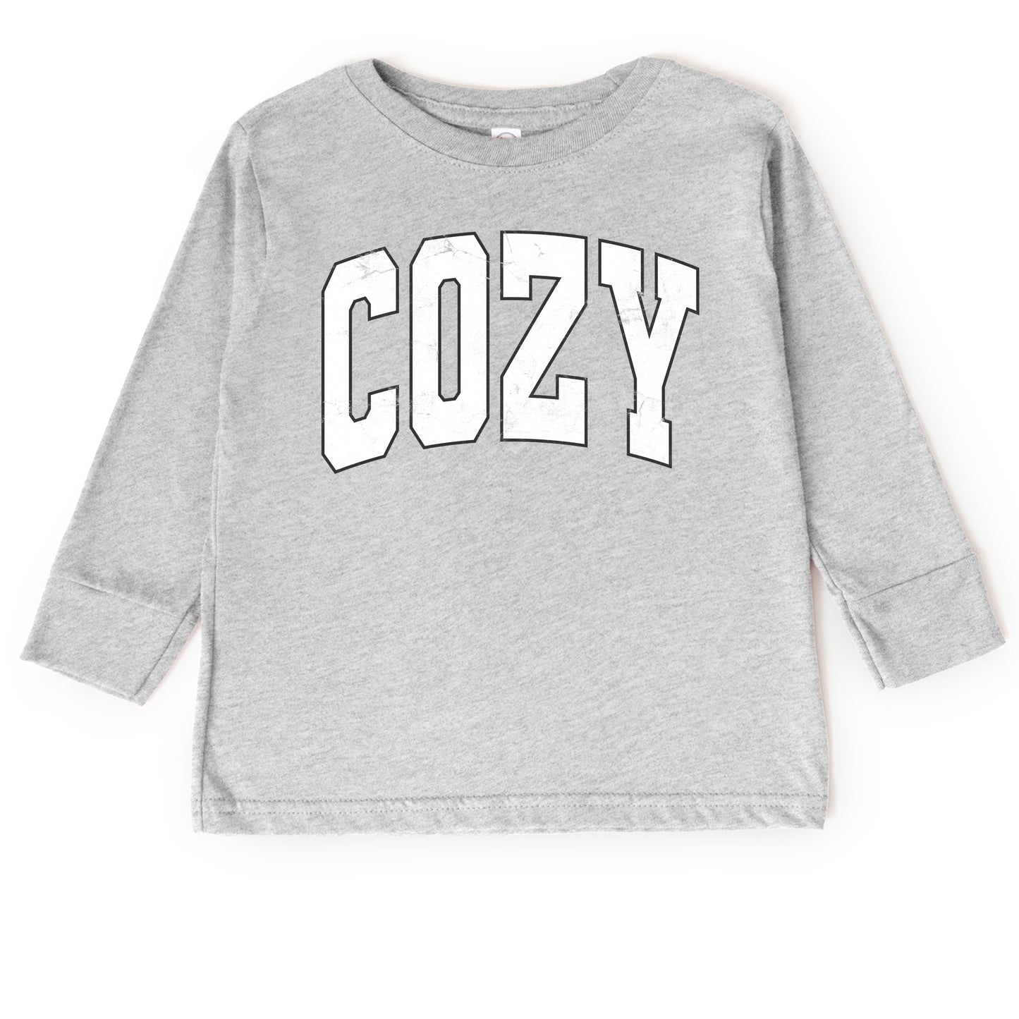 Cozy Worn Varsity - Kids Toddler Long Sleeve Tee