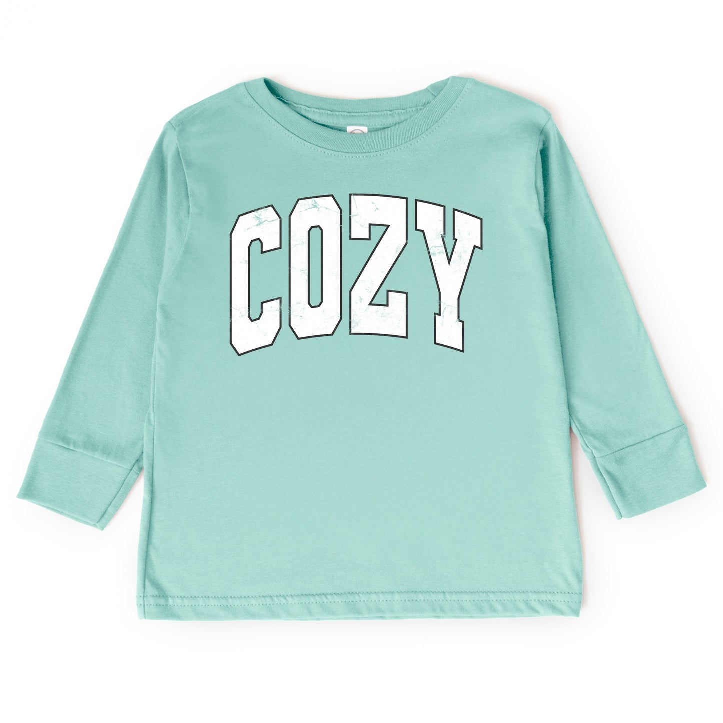 Cozy Worn Varsity - Kids Toddler Long Sleeve Tee