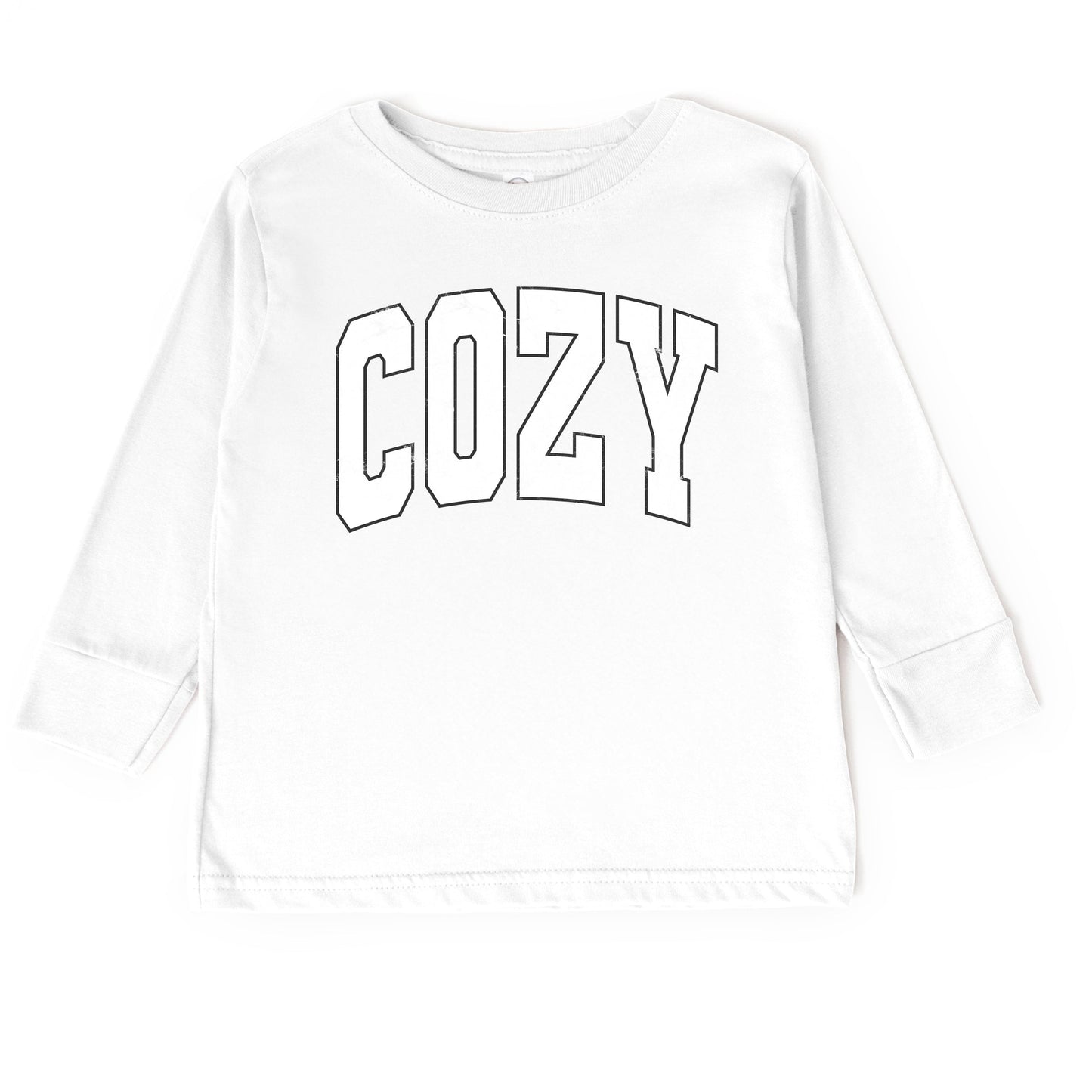 Cozy Worn Varsity - Kids Toddler Long Sleeve Tee