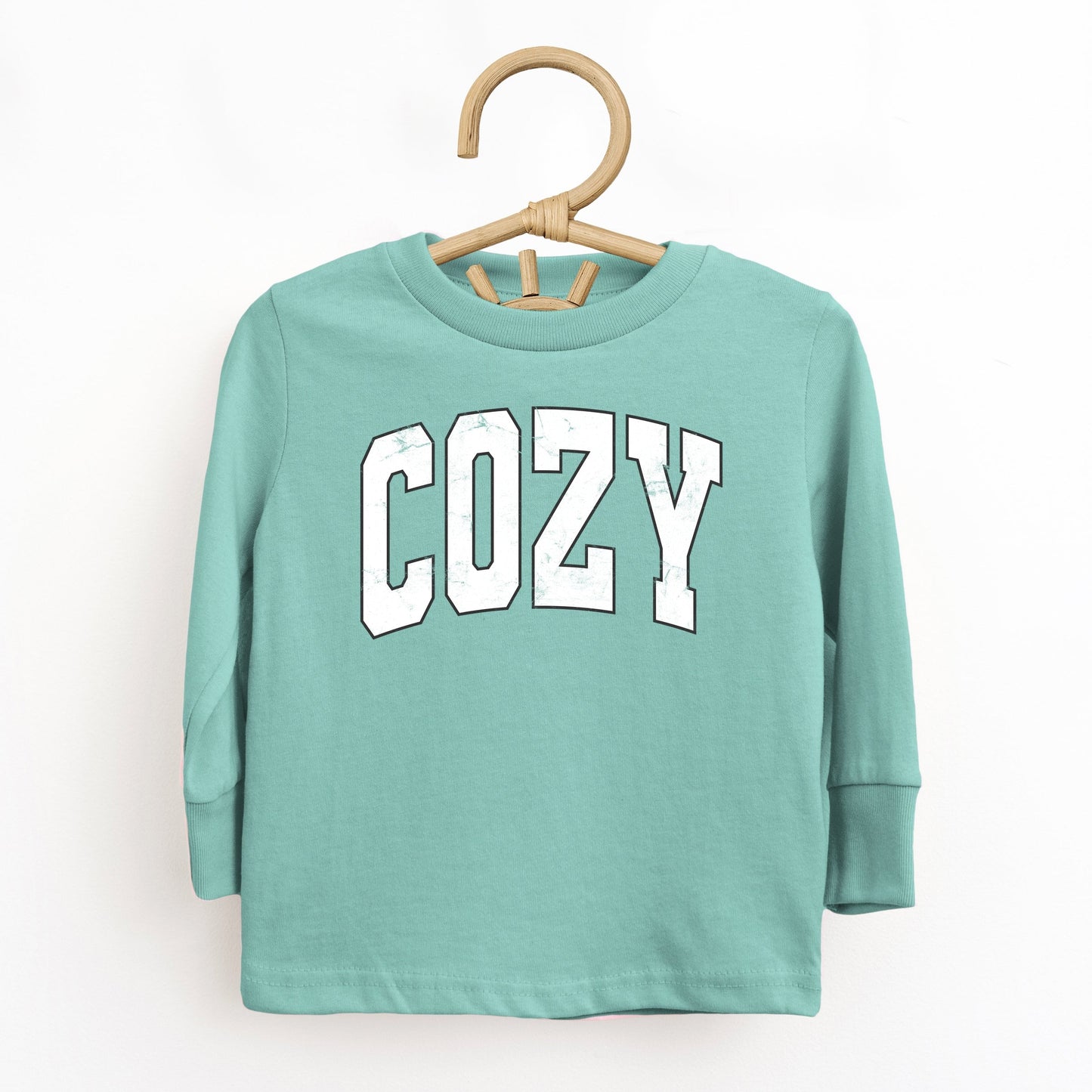 Cozy Worn Varsity - Kids Toddler Long Sleeve Tee
