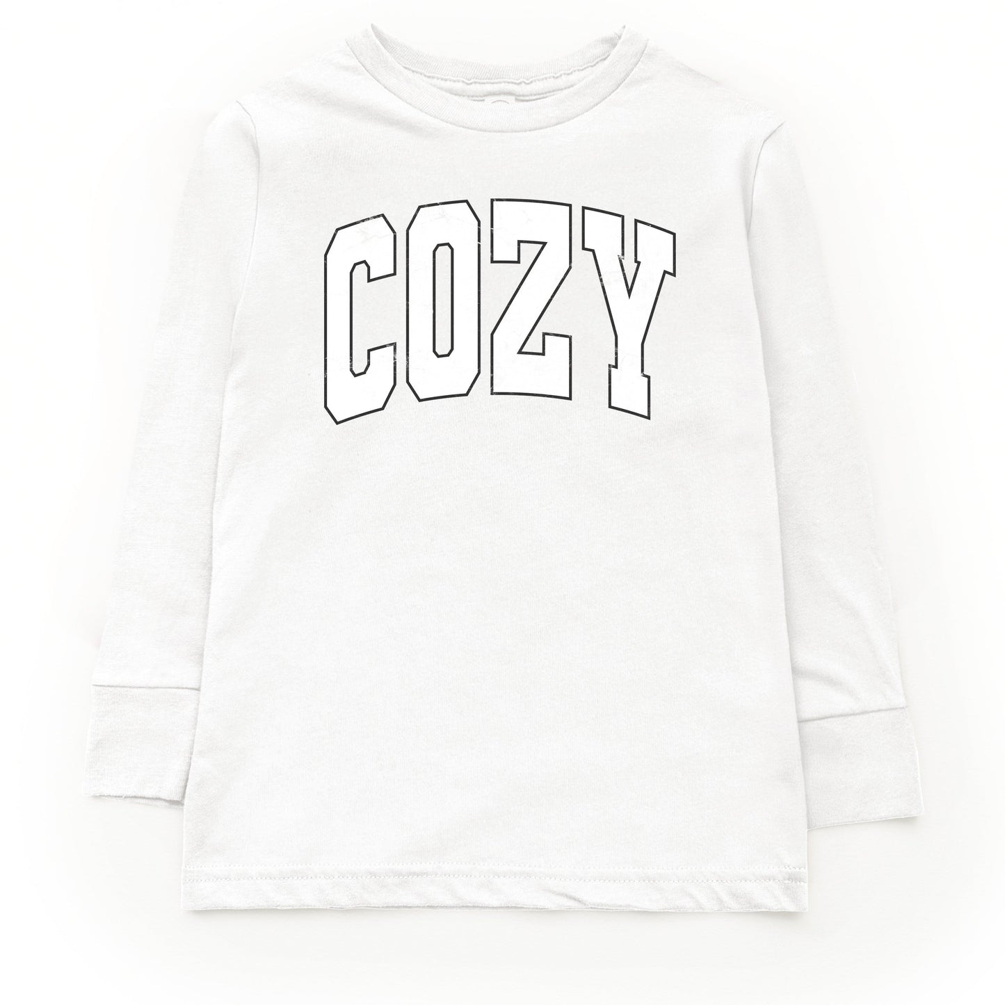 Cozy Worn Varsity - Kids Youth Long Sleeve Tee