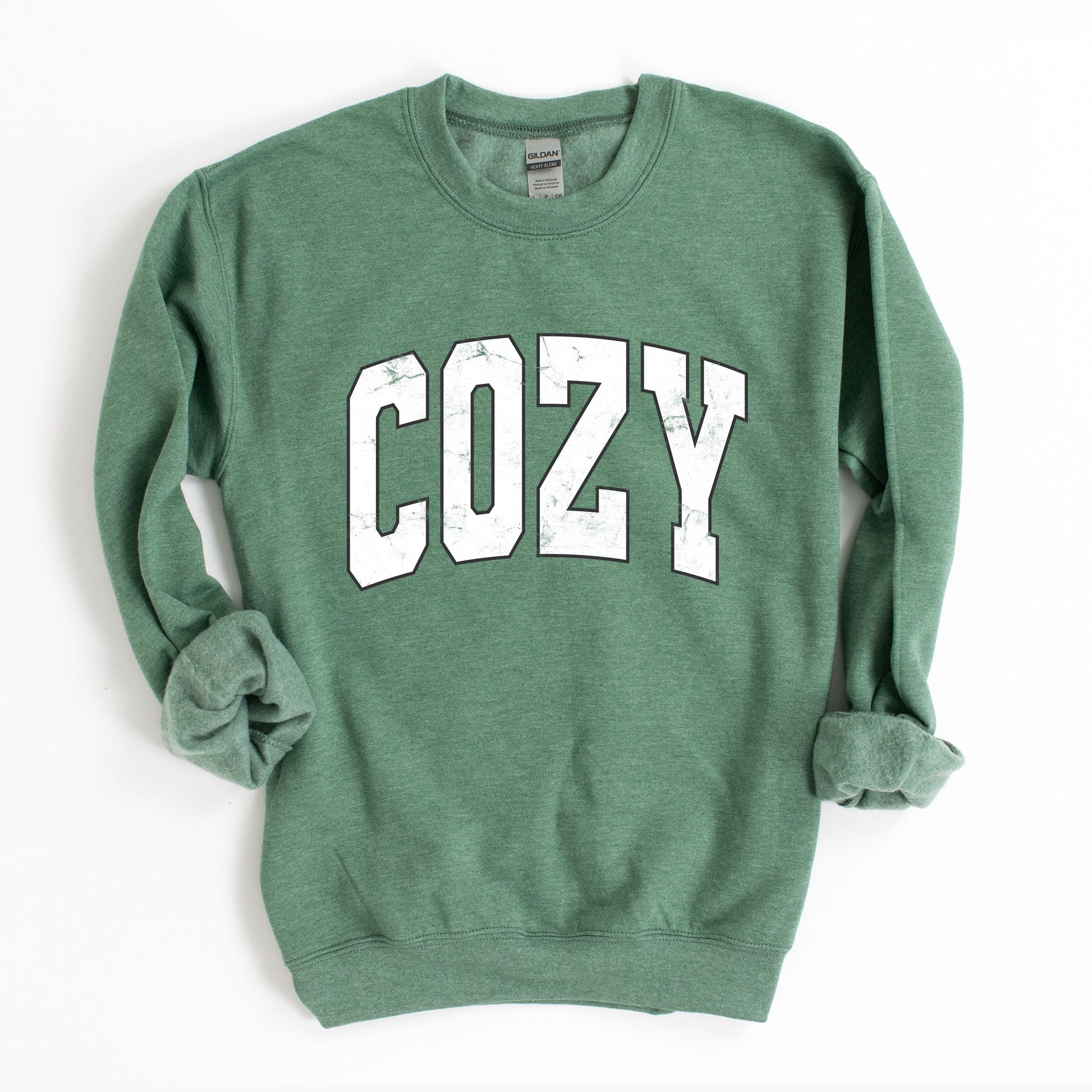 Cozy Worn Varsity -  Womens Sweatshirt