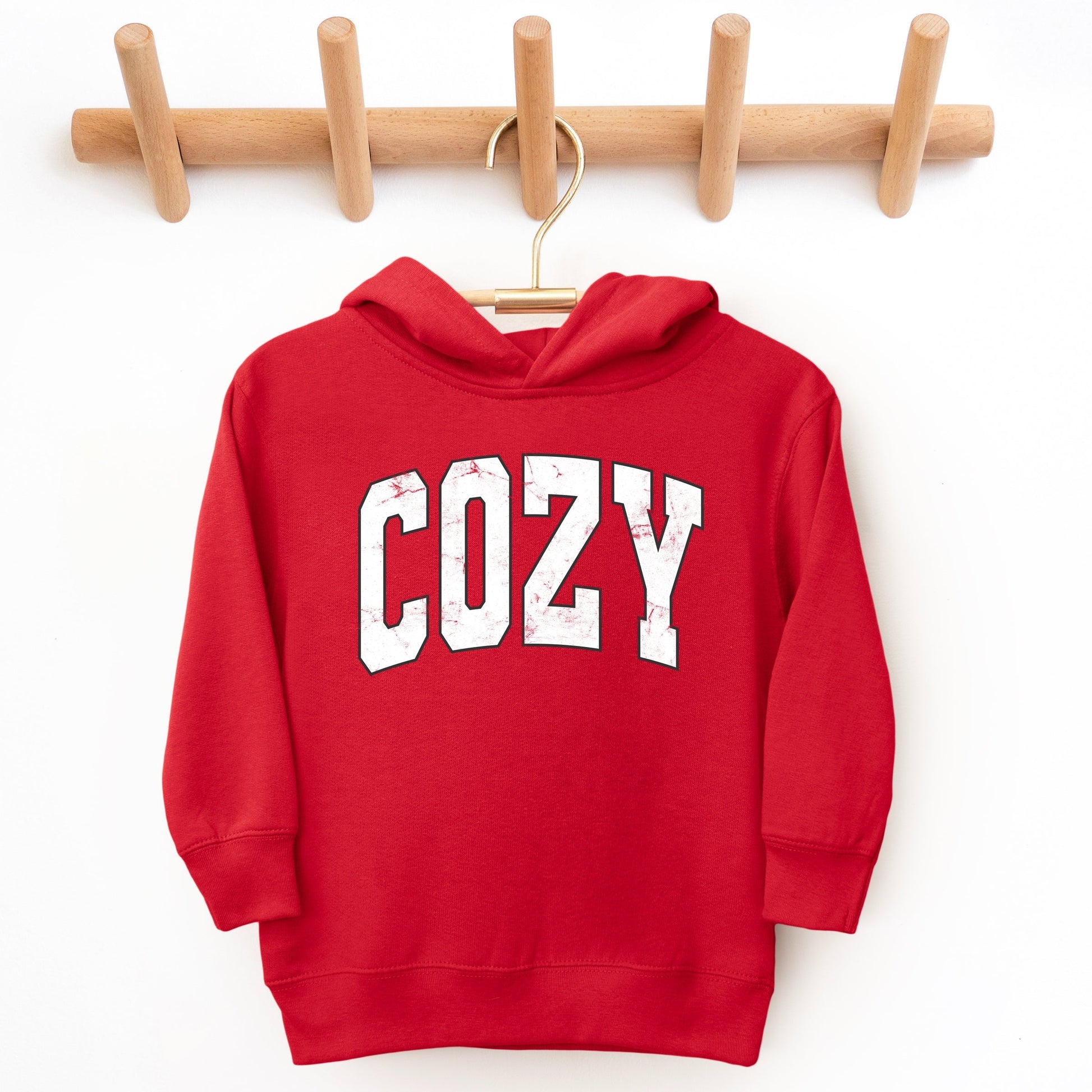 Cozy Worn Varsity - Toddler Hoodie