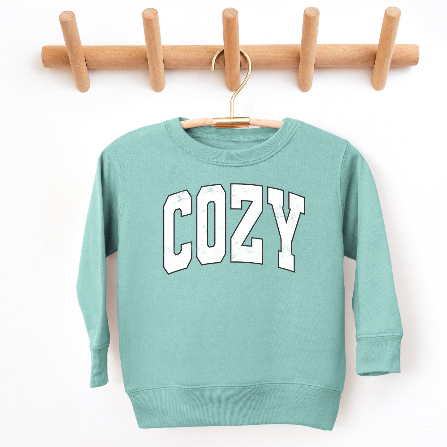 Cozy Worn Varsity - Kids Toddler Sweatshirt