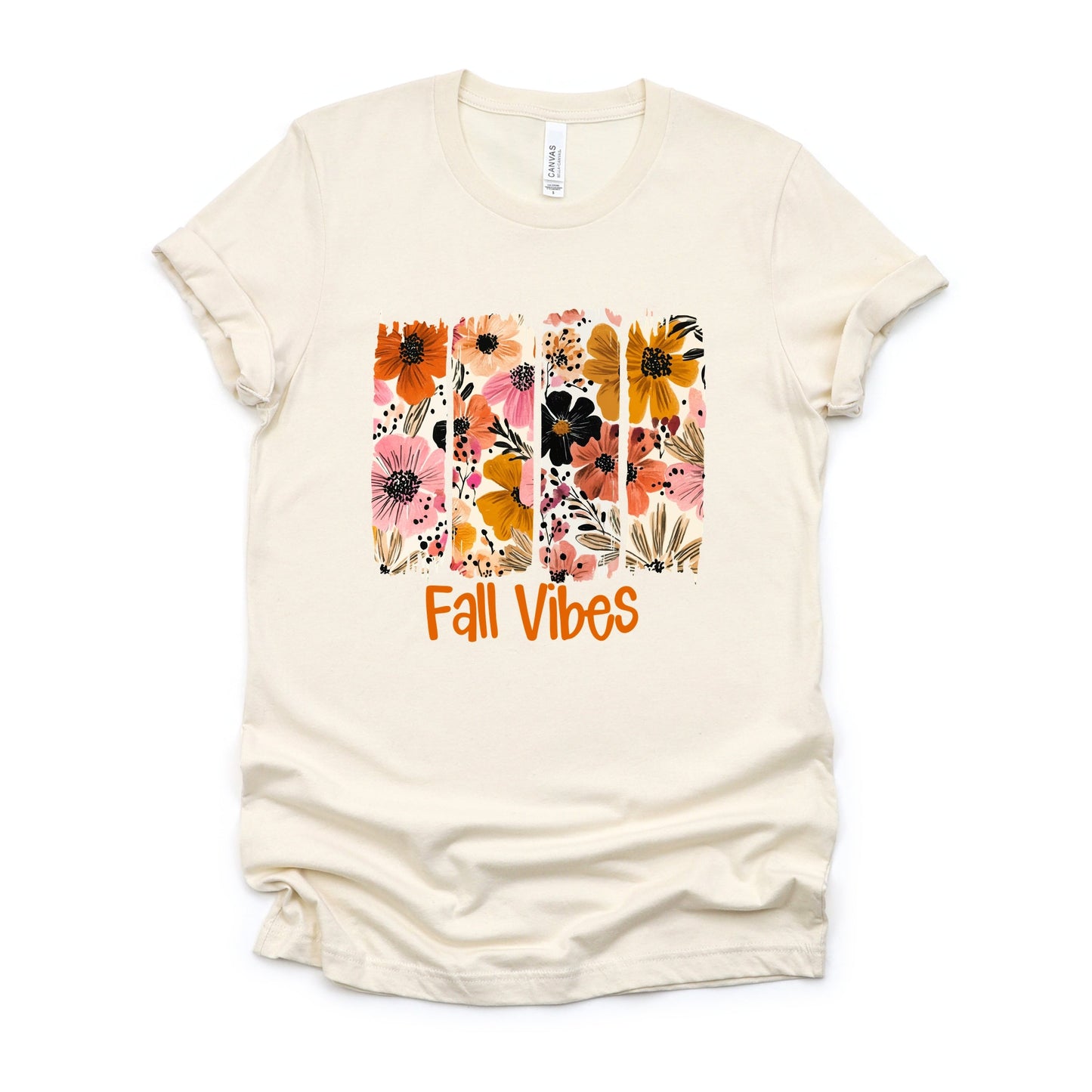 Fall Vibes Floral - Women's Short Sleeve Graphic T-Shirt