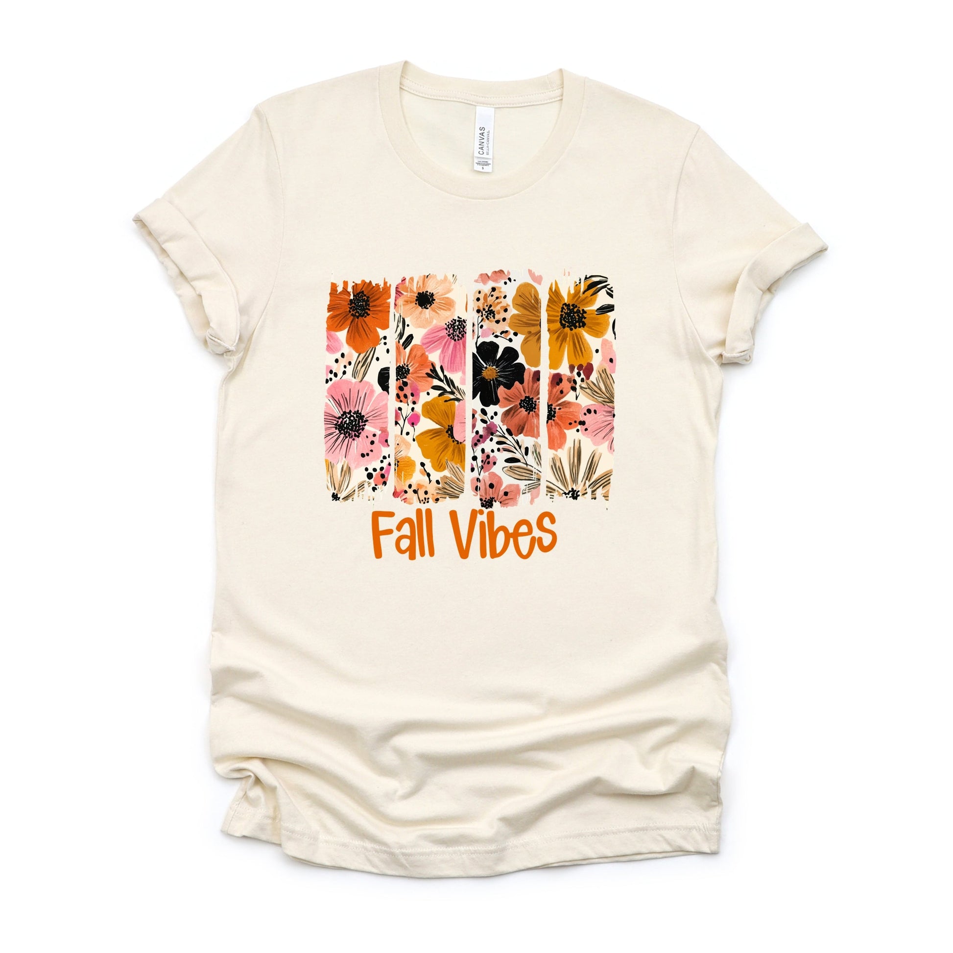 Fall Vibes Floral - Women's Short Sleeve Graphic T-Shirt