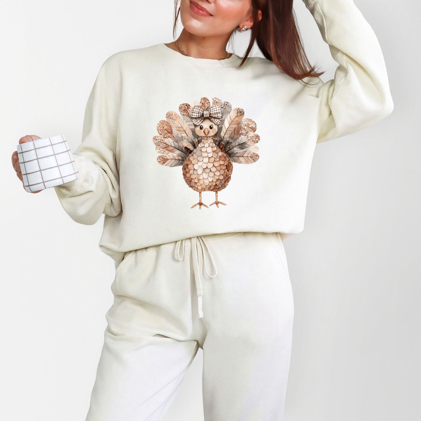 Sparkle Turkey - Women's Lightweight Garment Dyed Sweatshirt