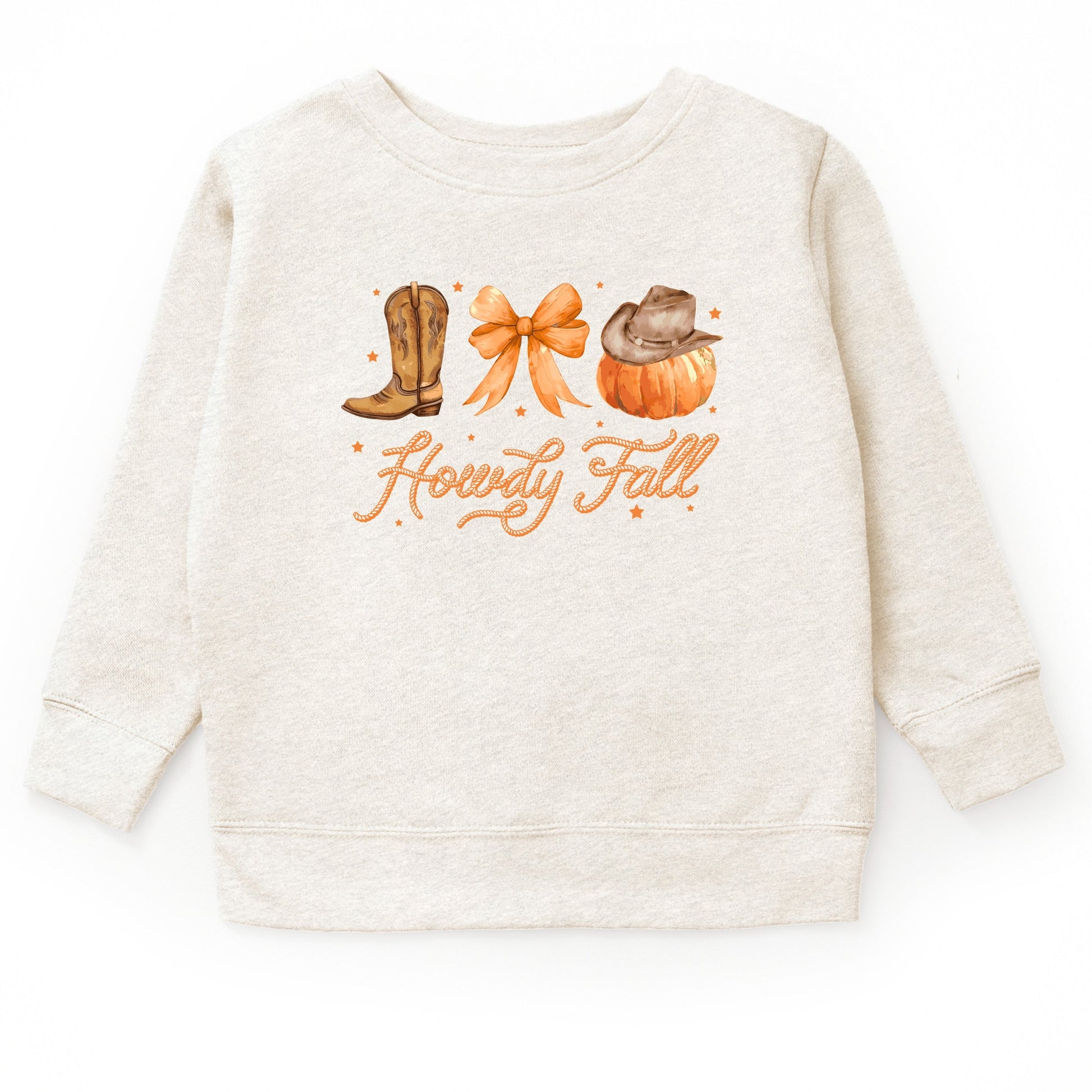 Coquette Howdy Fall - Toddler Graphic Sweatshirt and Youth Graphic Sweatshirt