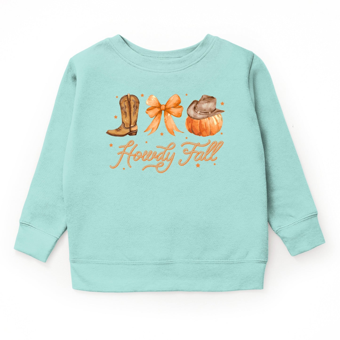 Coquette Howdy Fall - Toddler Graphic Sweatshirt and Youth Graphic Sweatshirt