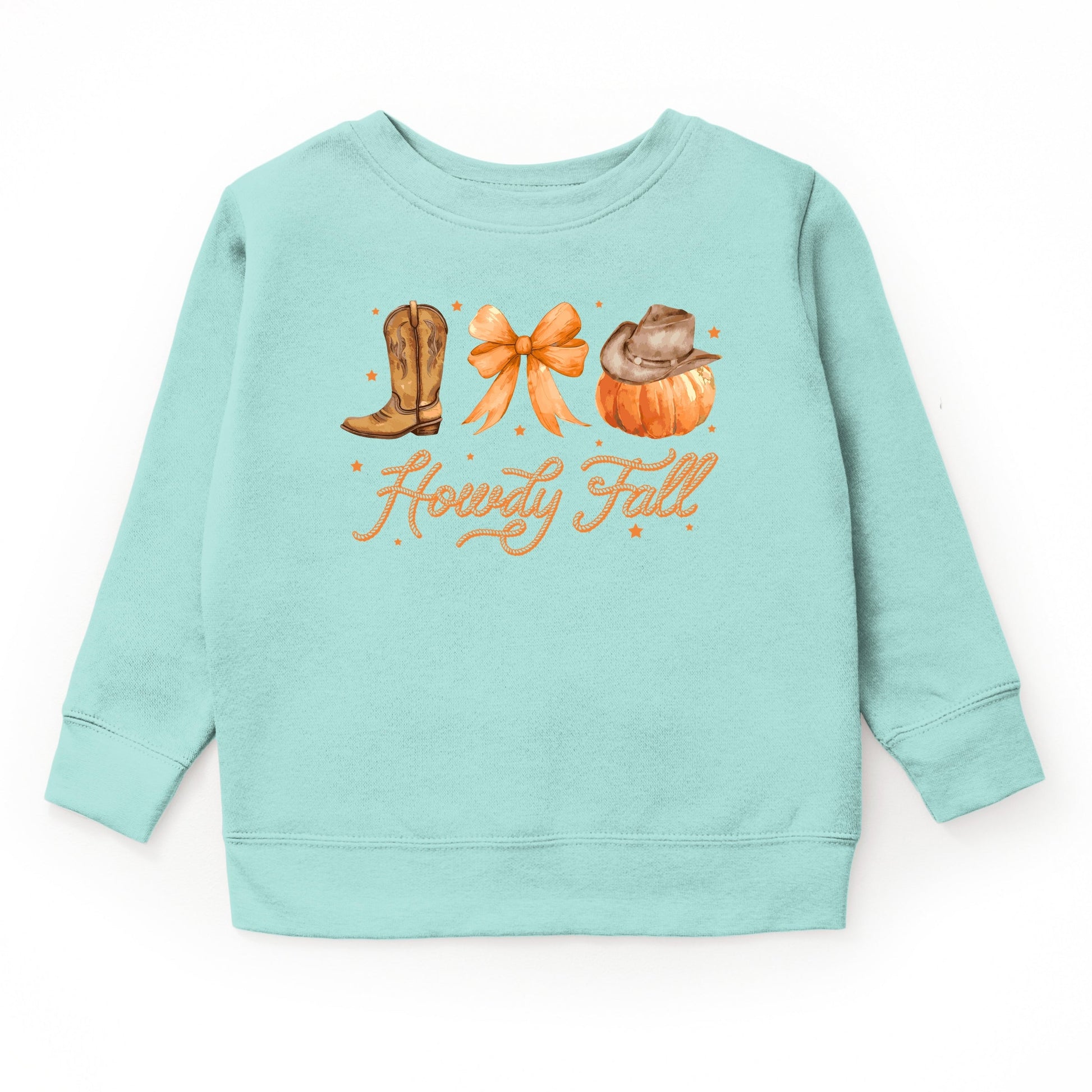 Coquette Howdy Fall - Toddler Graphic Sweatshirt and Youth Graphic Sweatshirt