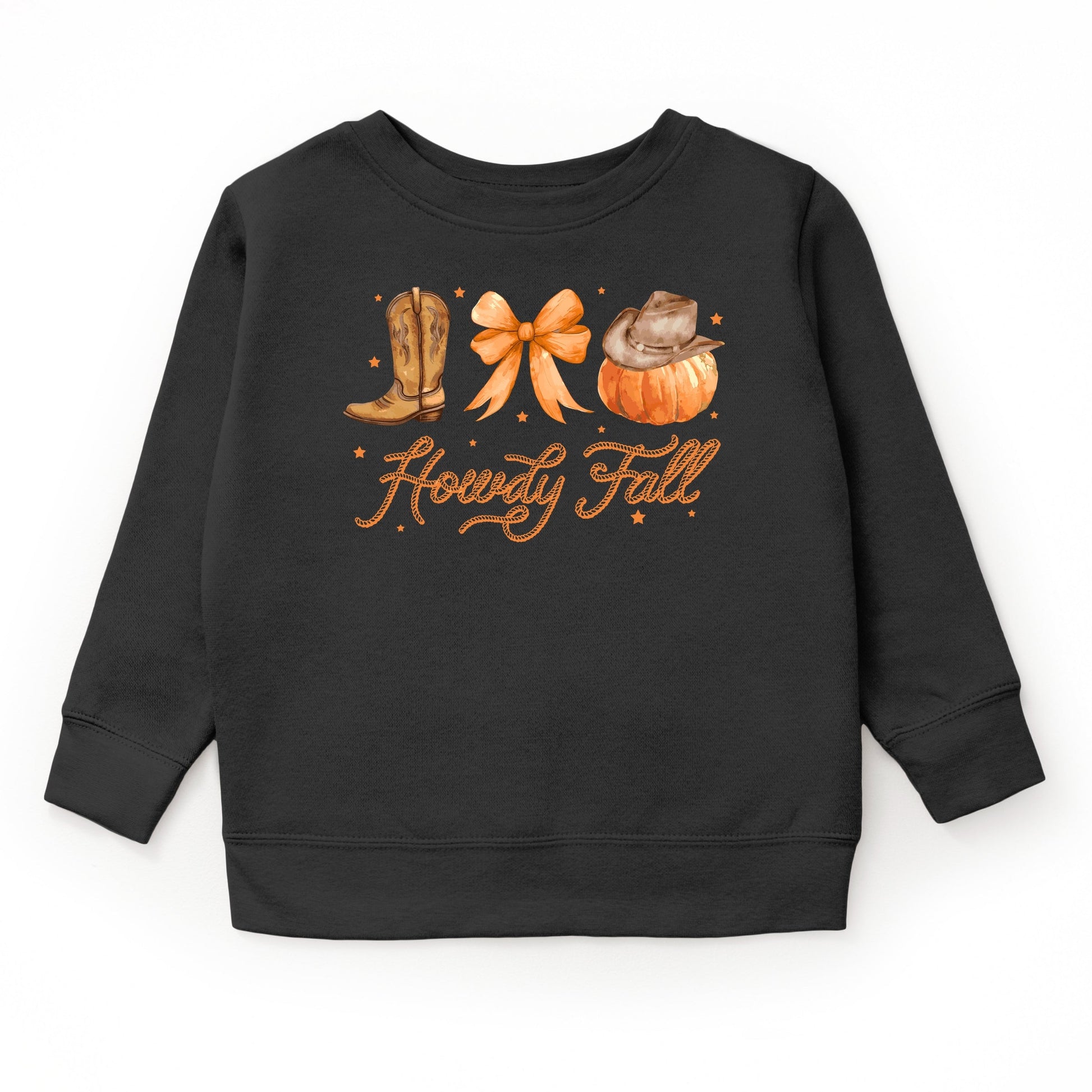 Coquette Howdy Fall - Toddler Graphic Sweatshirt and Youth Graphic Sweatshirt