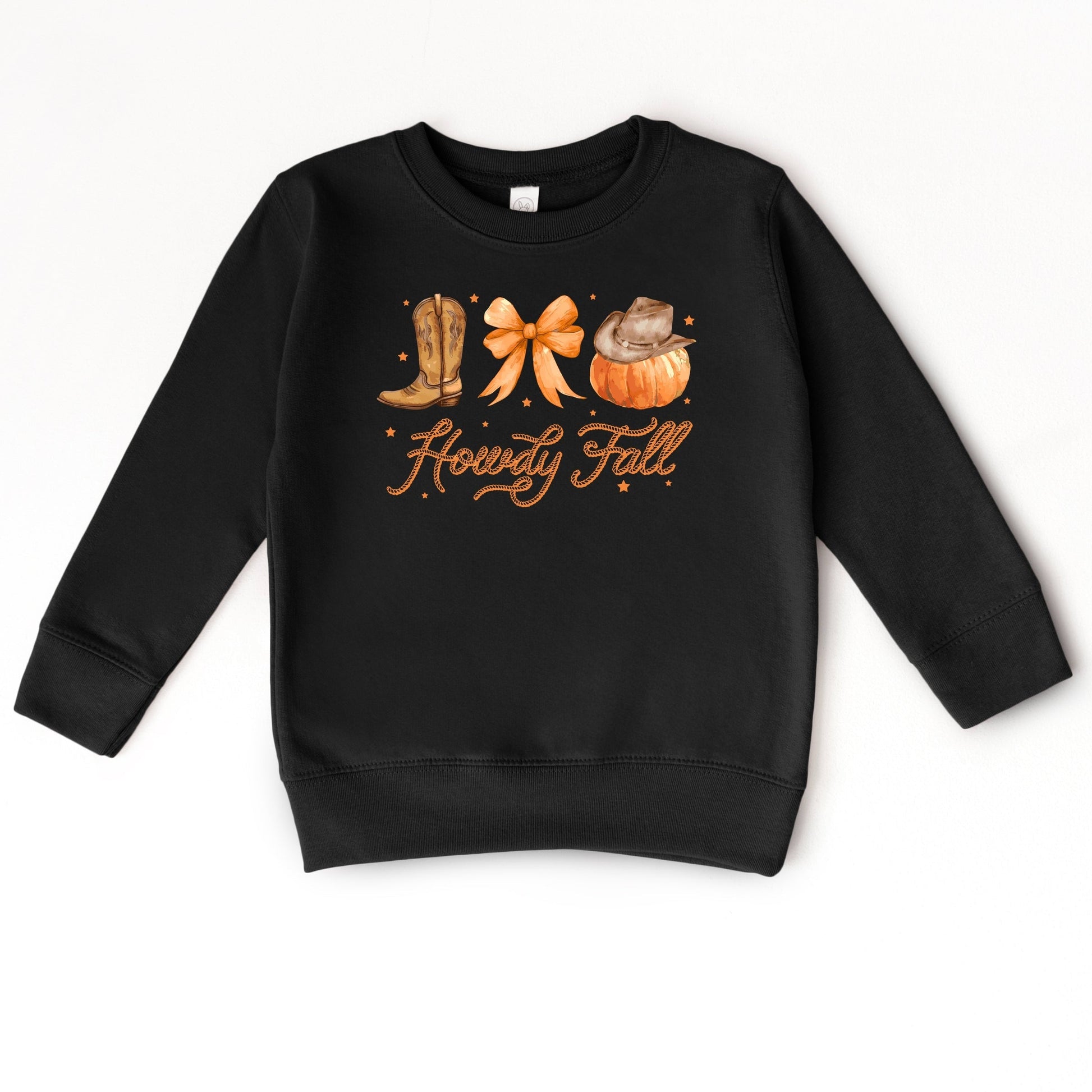 Coquette Howdy Fall - Toddler Graphic Sweatshirt and Youth Graphic Sweatshirt