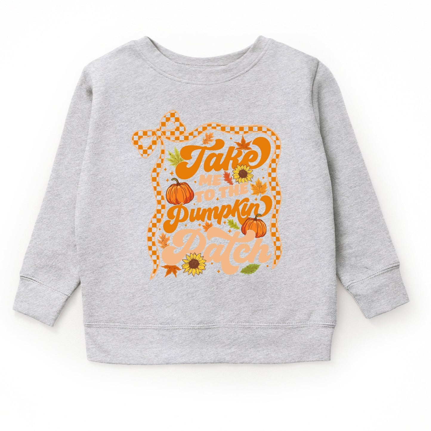 Coquette Take Me To The Pumpkin Patch - Toddler Graphic Sweatshirt and Youth Graphic Sweatshirt