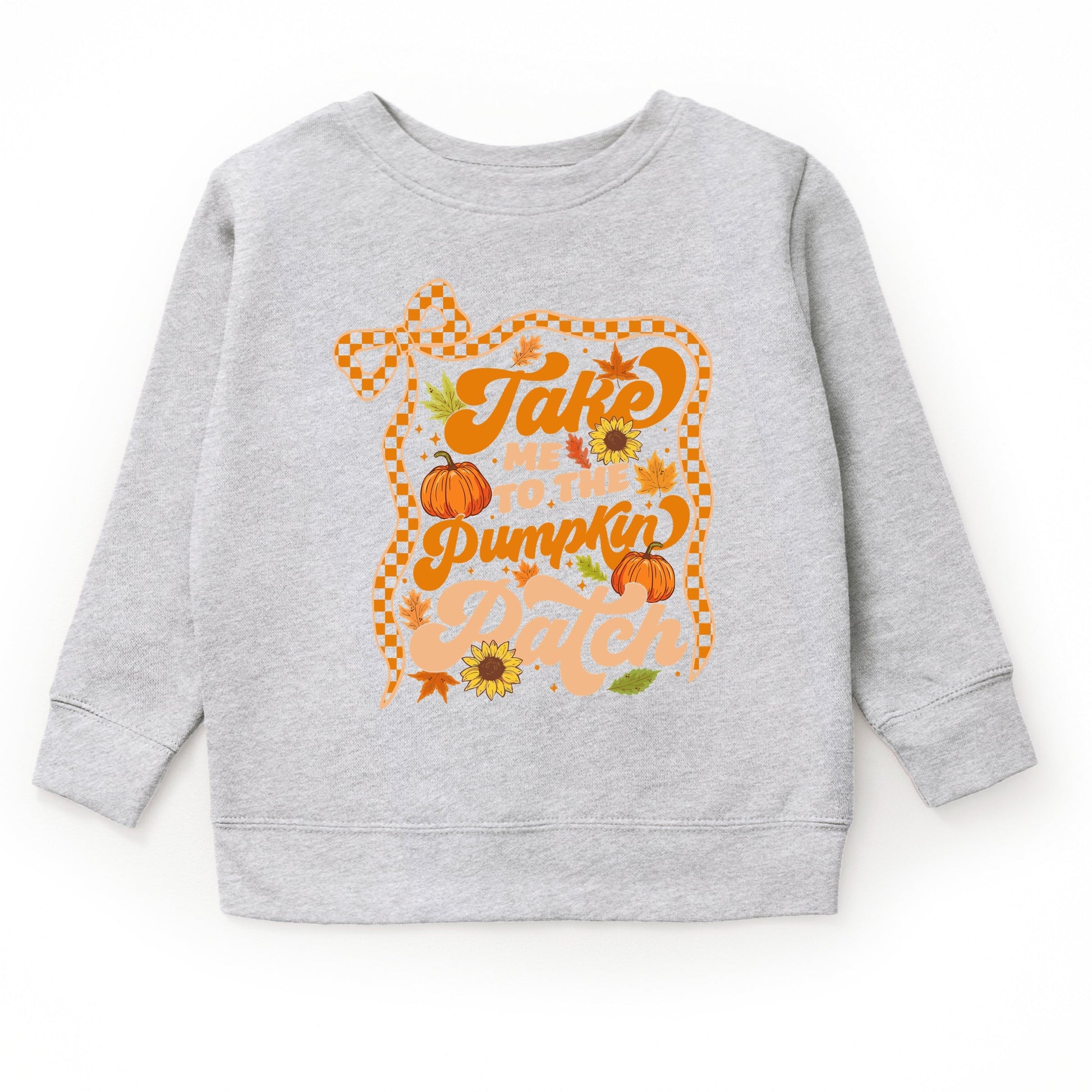 Coquette Take Me To The Pumpkin Patch - Toddler Graphic Sweatshirt and Youth Graphic Sweatshirt