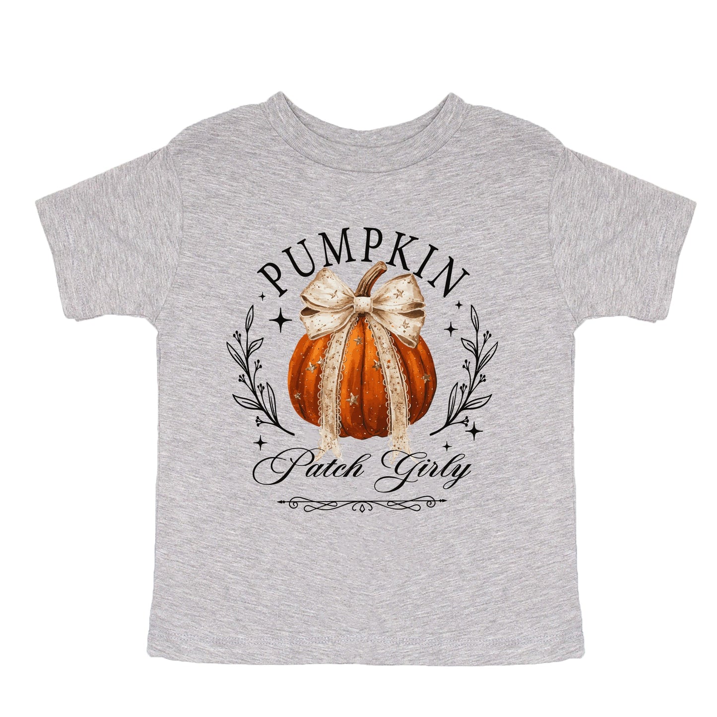 Coquette Pumpkin Patch Girly - Youth Short Sleeve Graphic T-Shirt and Toddler Short Sleeve Graphic T-Shirt