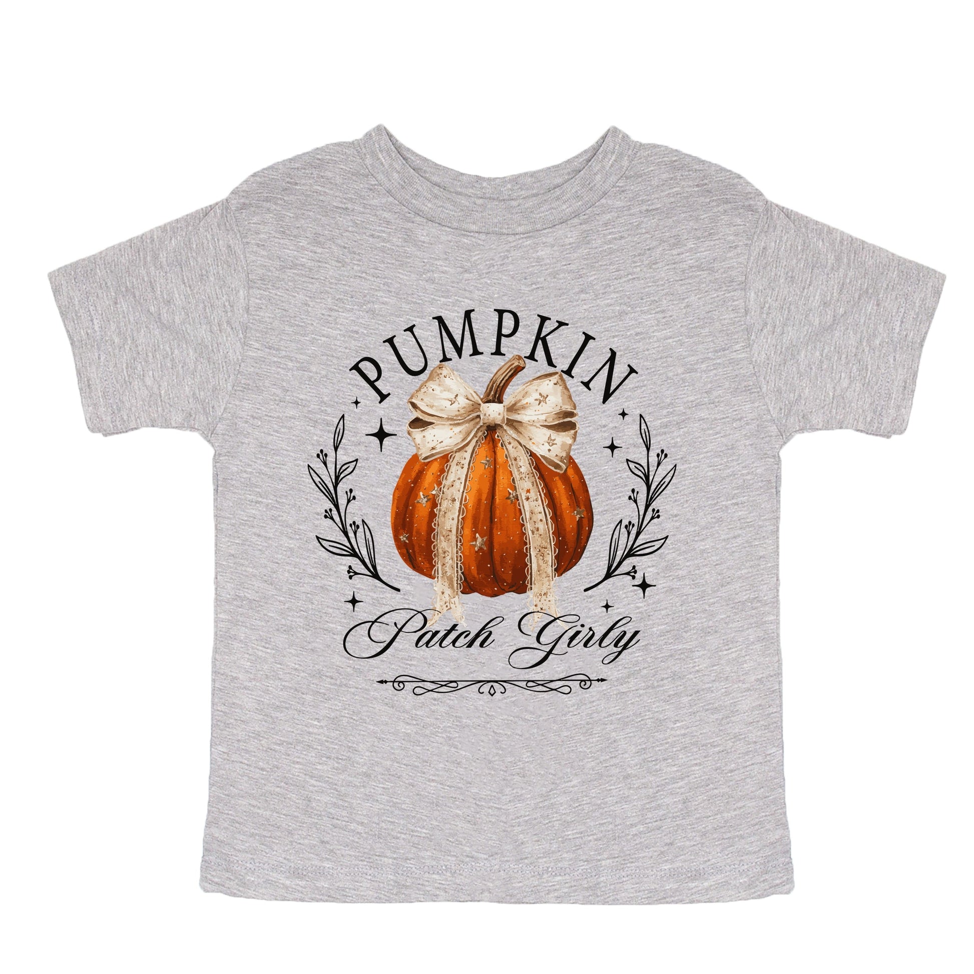 Coquette Pumpkin Patch Girly - Youth Short Sleeve Graphic T-Shirt and Toddler Short Sleeve Graphic T-Shirt