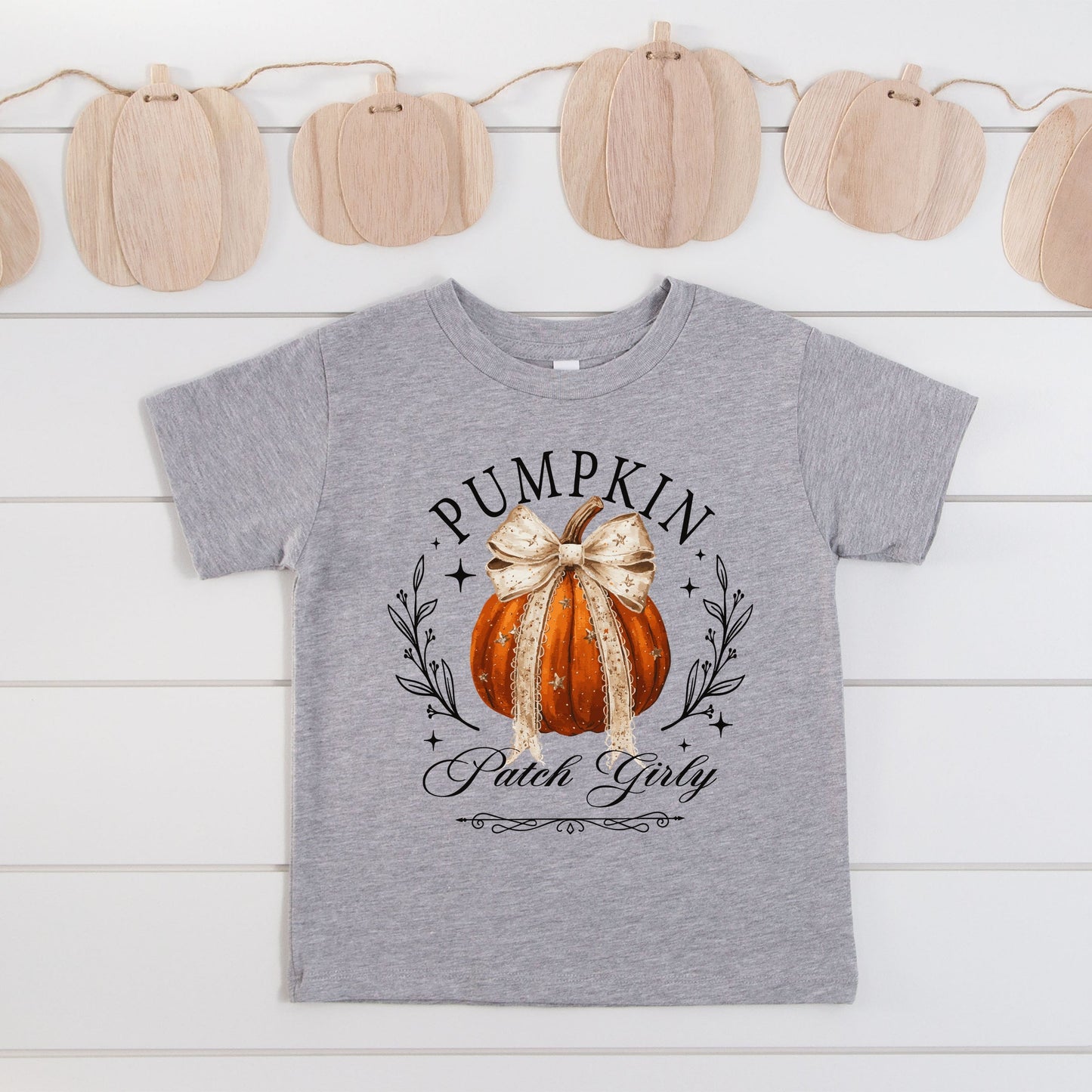 Coquette Pumpkin Patch Girly - Youth Short Sleeve Graphic T-Shirt and Toddler Short Sleeve Graphic T-Shirt