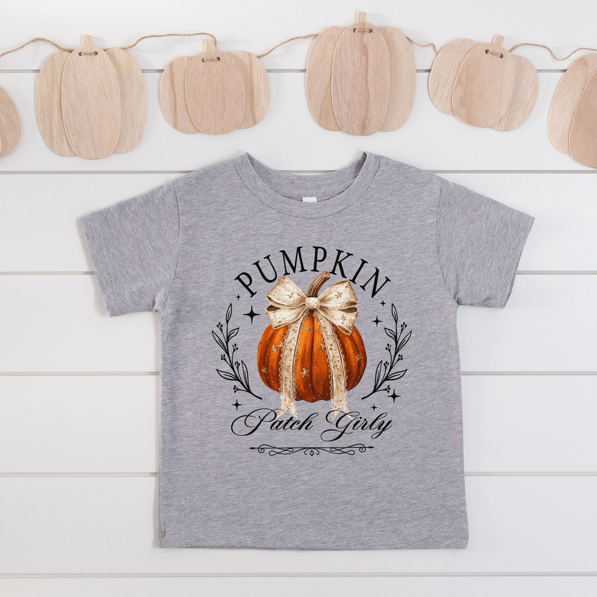 Coquette Pumpkin Patch Girly - Youth Short Sleeve Graphic T-Shirt and Toddler Short Sleeve Graphic T-Shirt