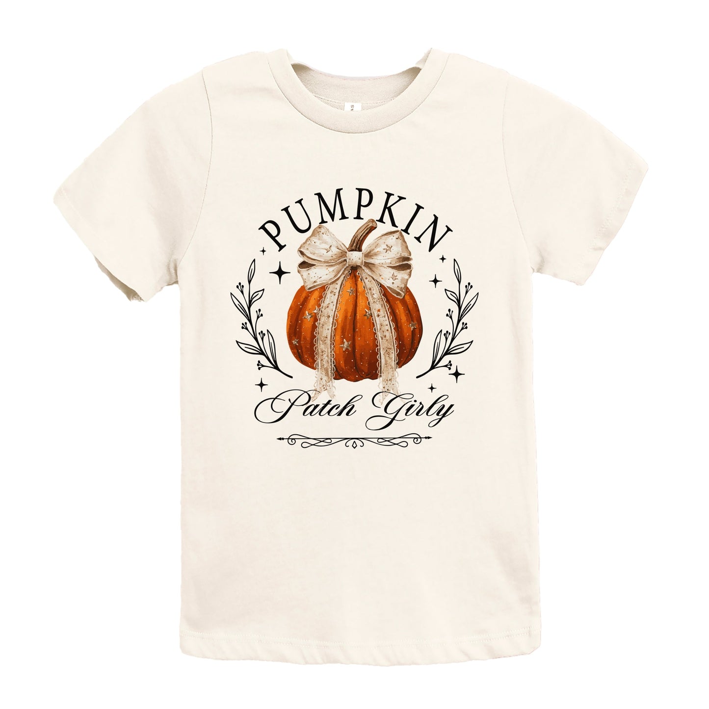 Coquette Pumpkin Patch Girly - Youth Short Sleeve Graphic T-Shirt and Toddler Short Sleeve Graphic T-Shirt