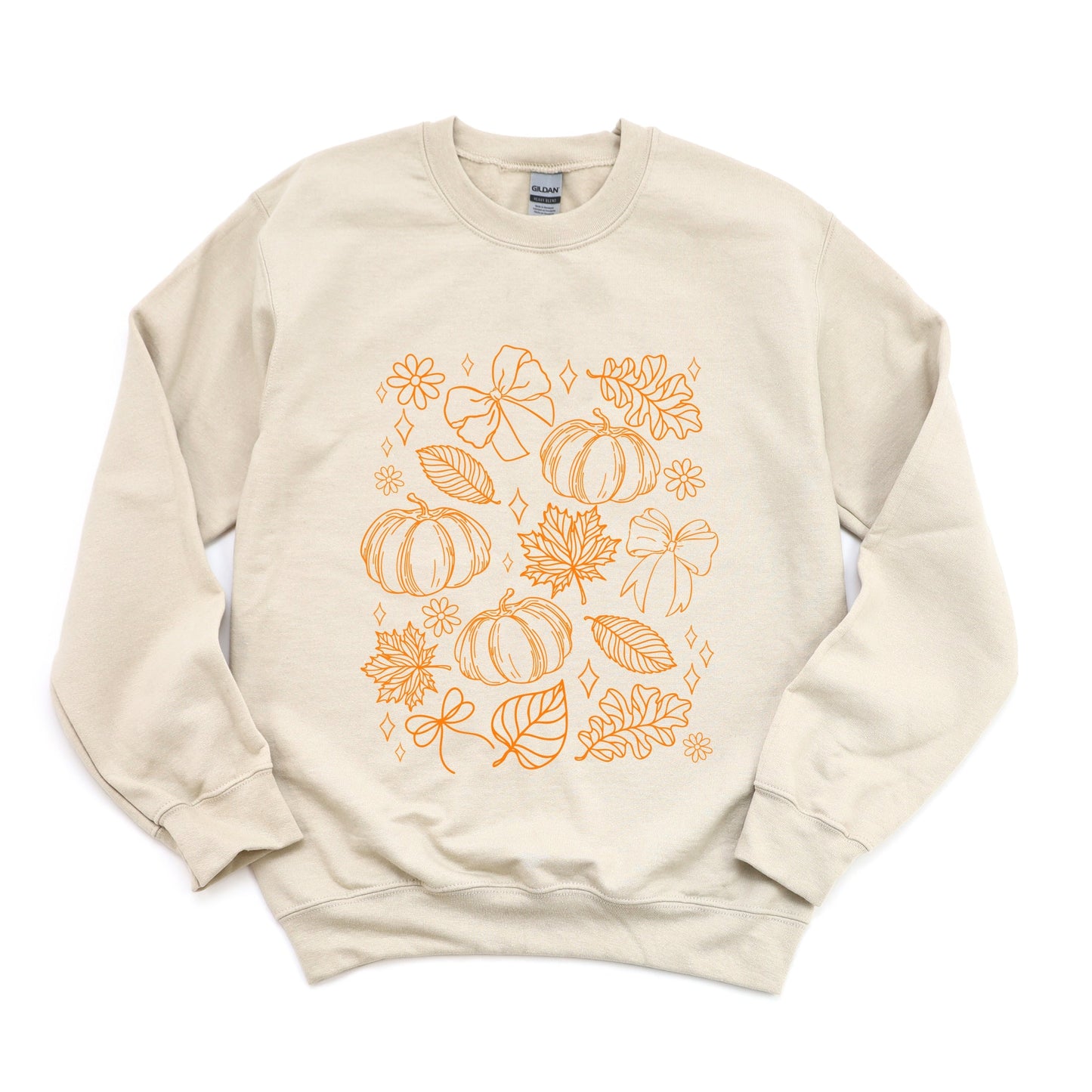 Fall Decorations Outline - Women's Graphic Sweatshirt
