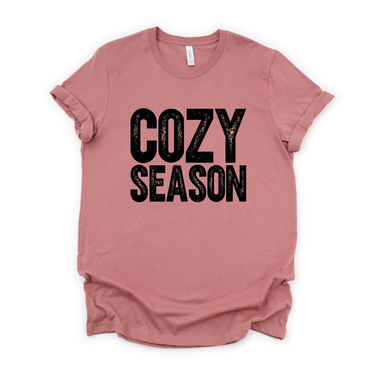 Cozy Season Bold Distressed - Women's Short Sleeve Graphic T-Shirt