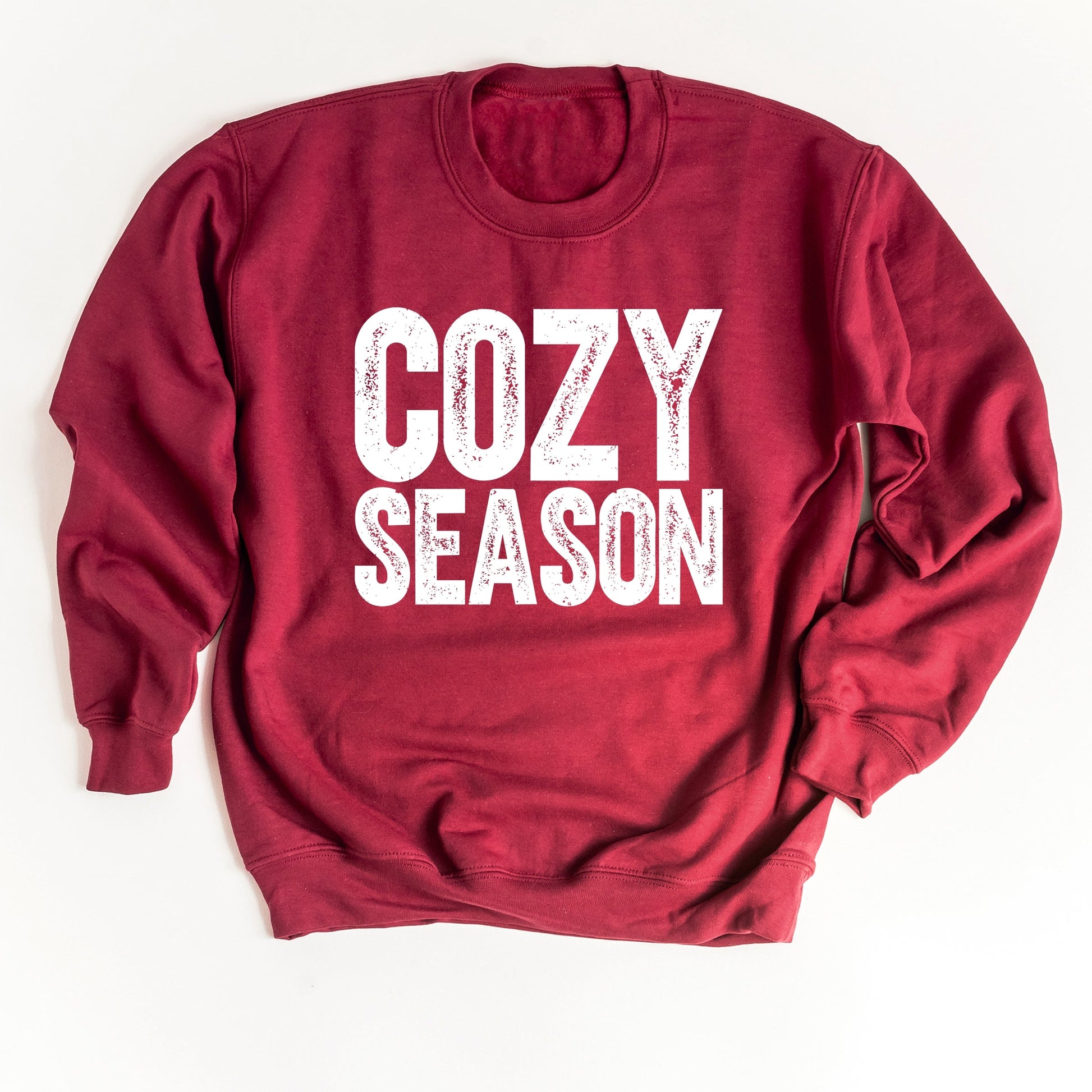 Cozy Season Bold Distressed - Women's Graphic Sweatshirt
