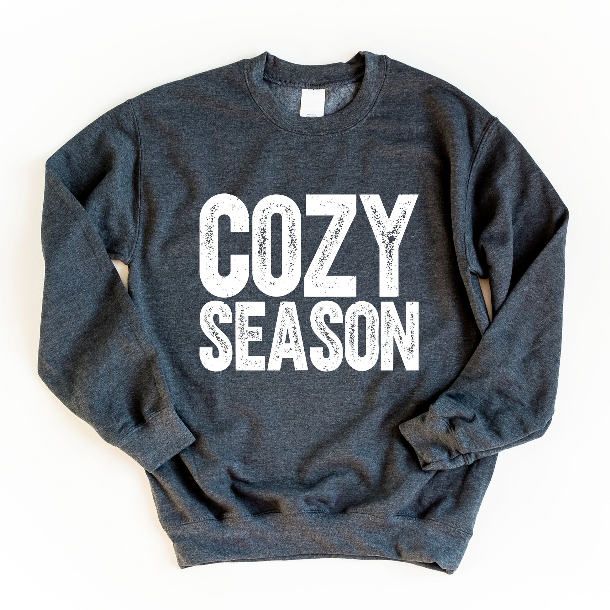 Cozy Season Bold Distressed - Women's Graphic Sweatshirt