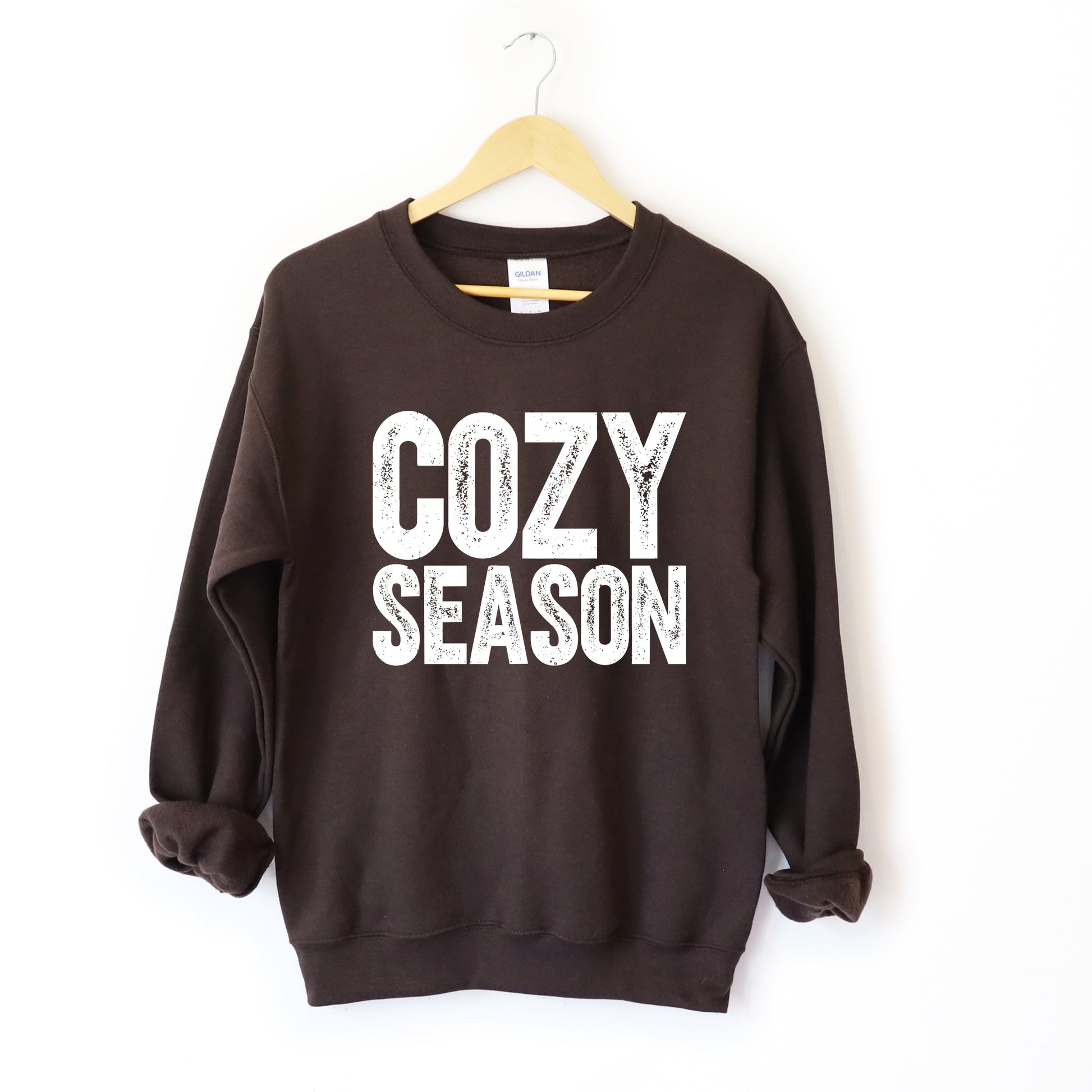 Cozy Season Bold Distressed - Women's Graphic Sweatshirt
