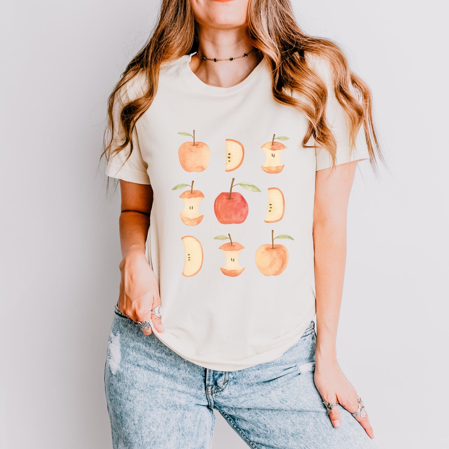 Watercolor Apple Chart - Short Sleeve Tee